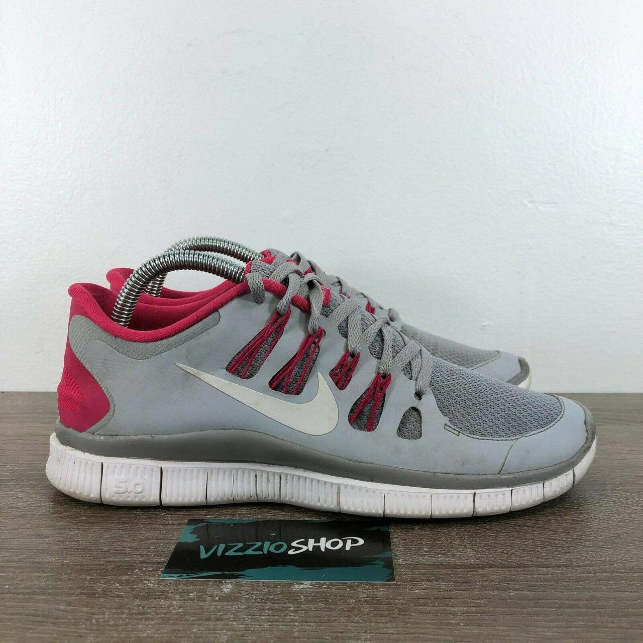 Nike free 5.0 hot sale grey and pink