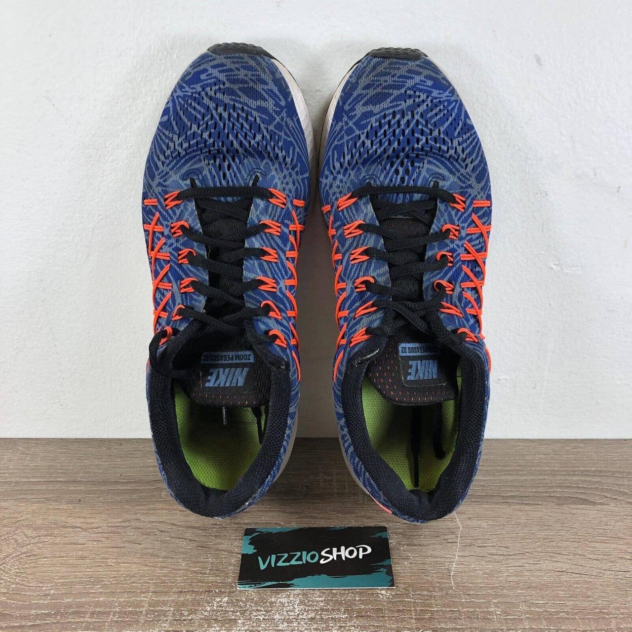 Nike Air Zoom Pegasus 32 Print Blue Orange Running Depop