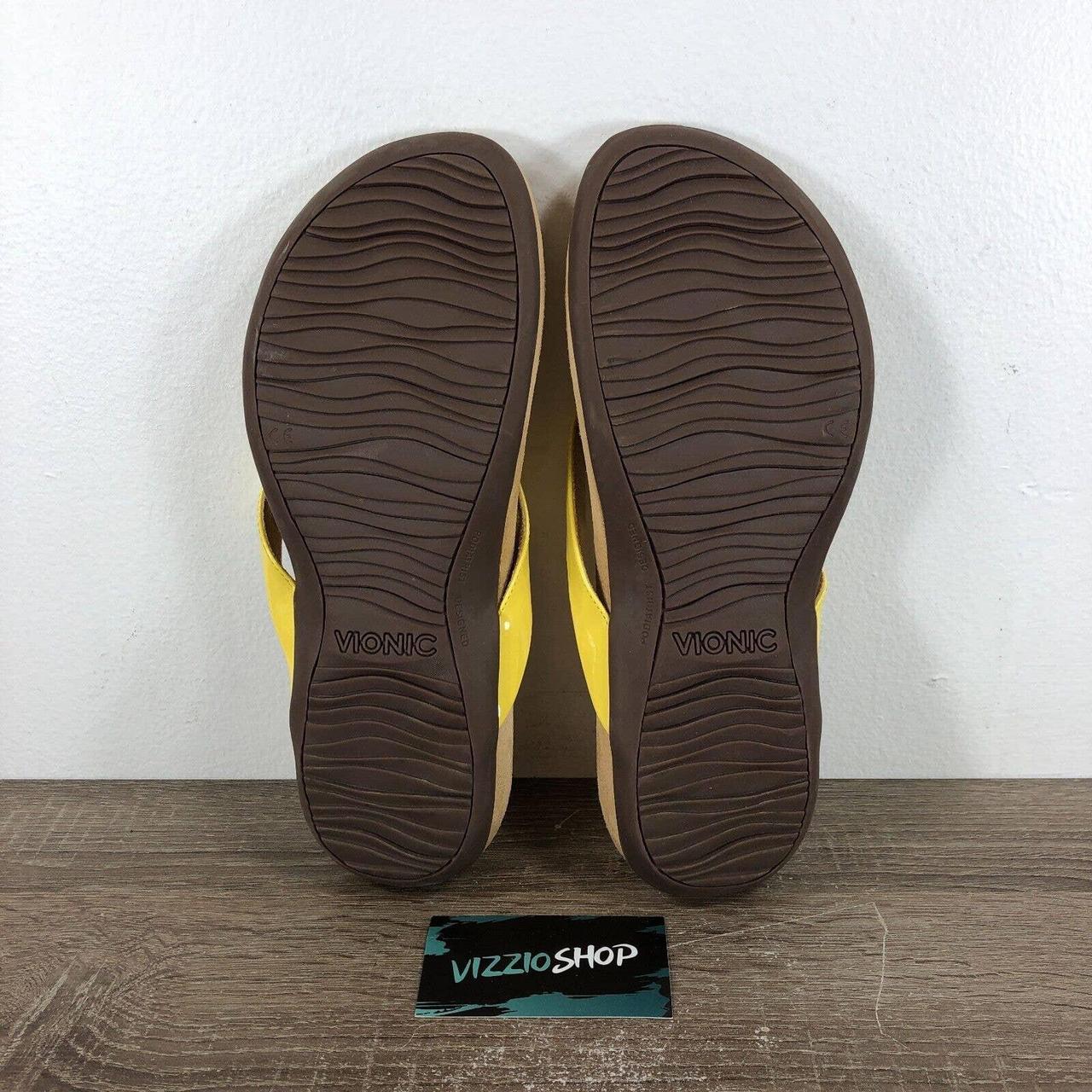 Vionic Mona Yellow Flip Flop Slide Thong Sandals Depop