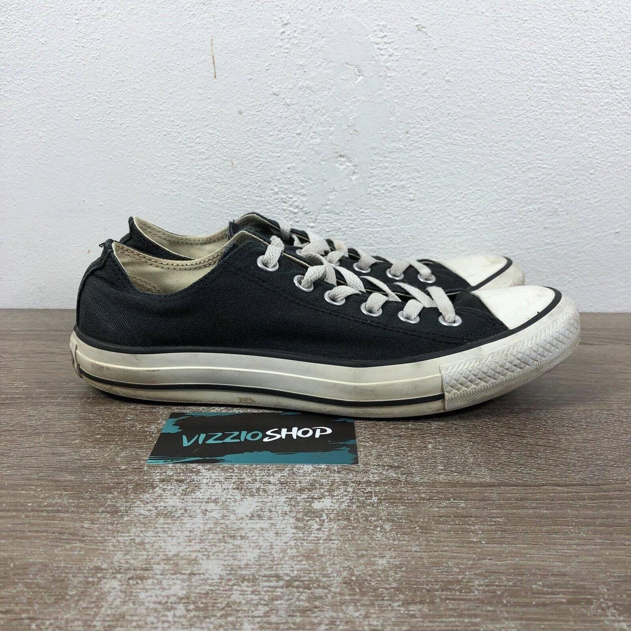 Converse double online tongue black