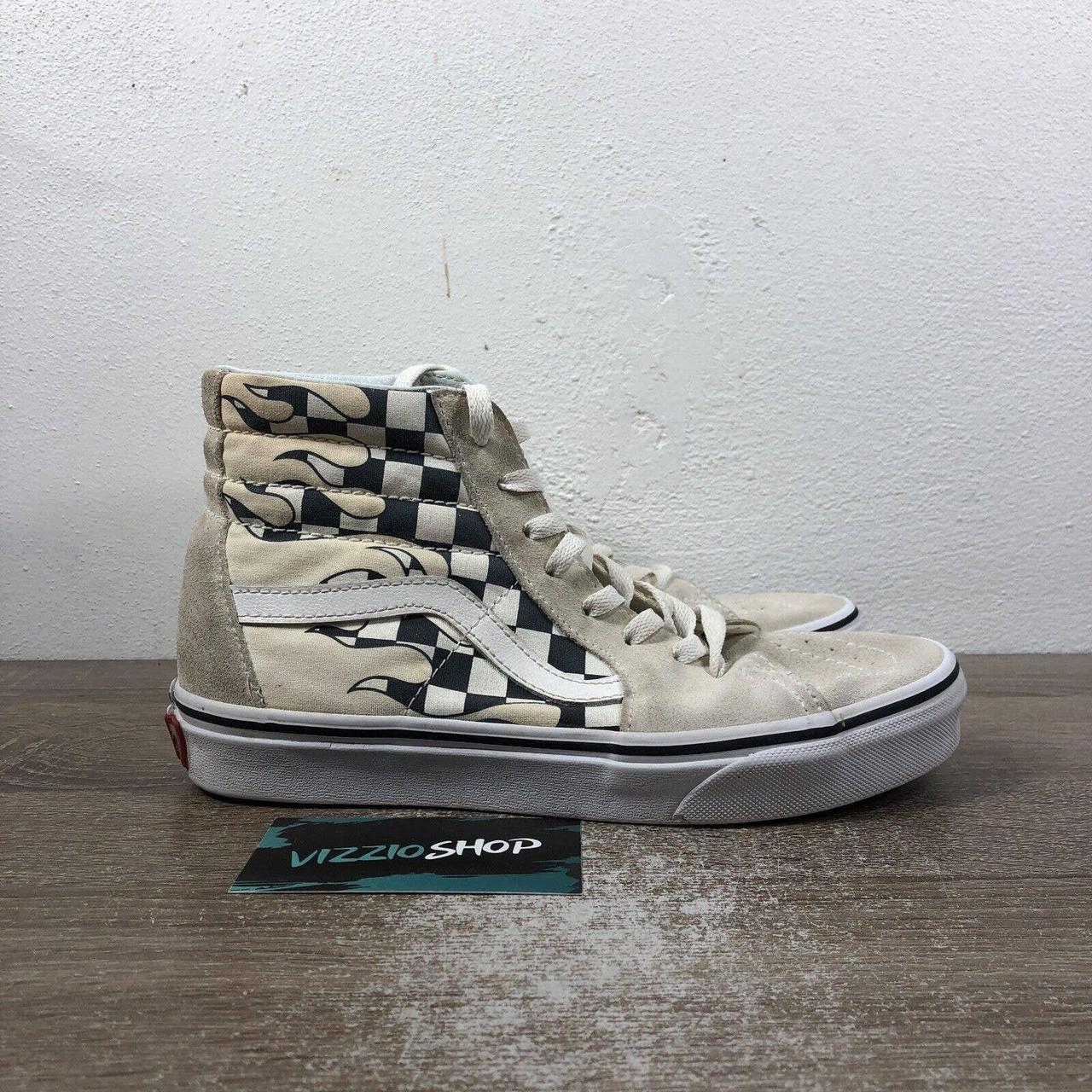 Checkered 2024 flames vans