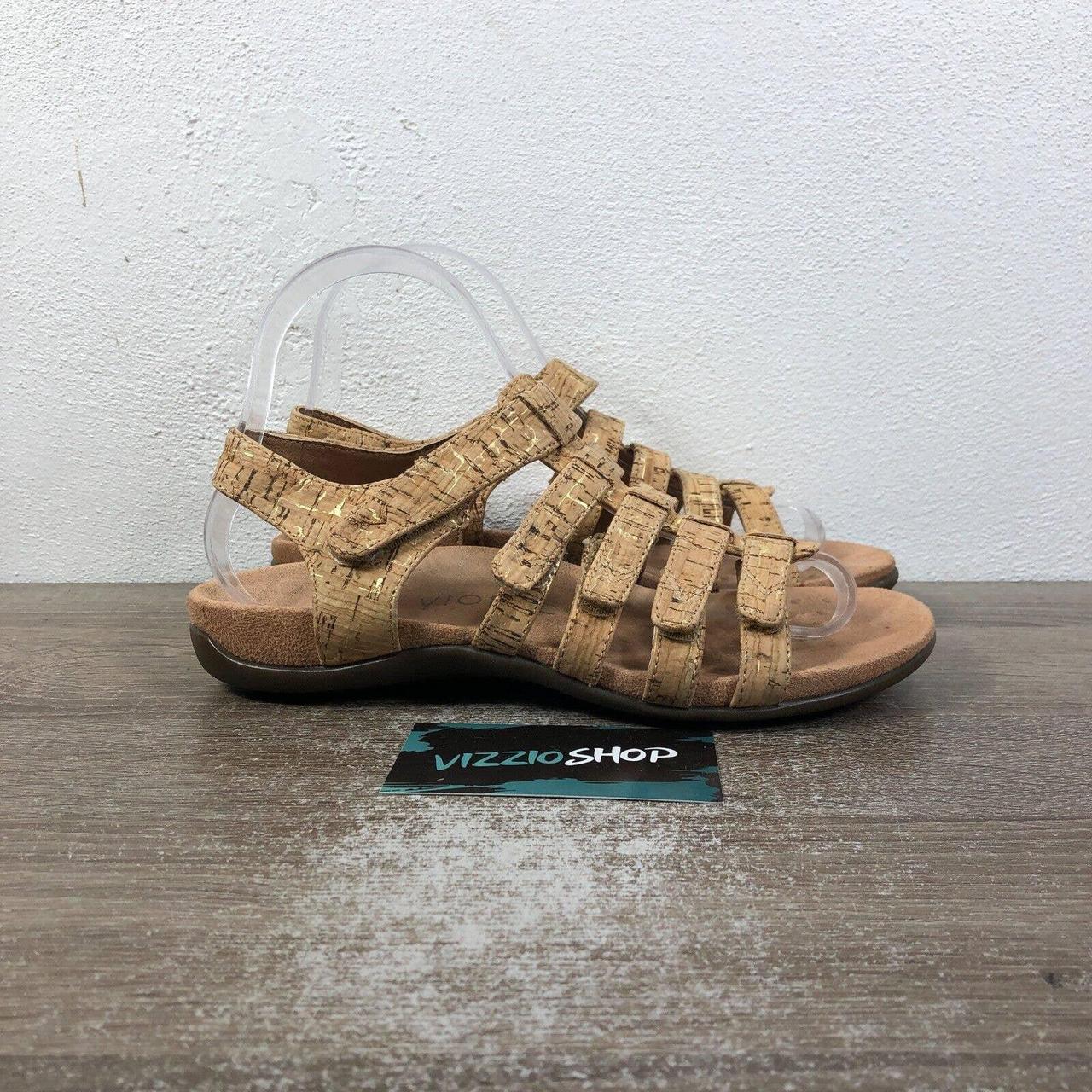 Vionic Harissa Cork Beige Strappy Ankle Strap Depop