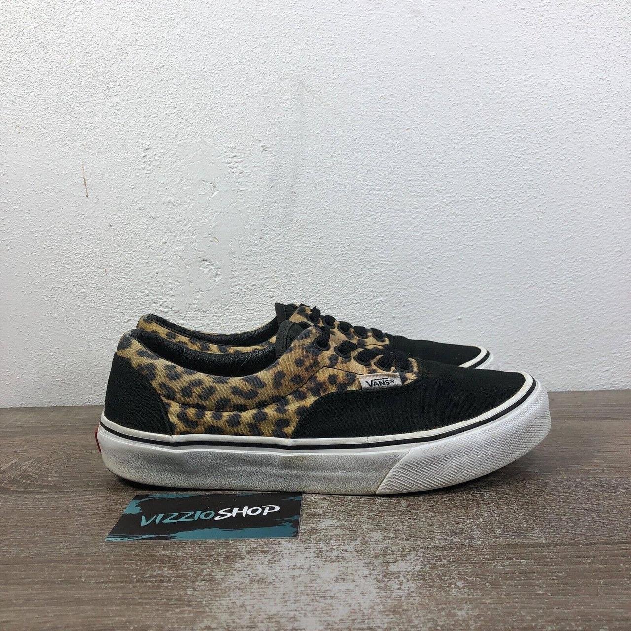 Vans leopard deals print era trainers