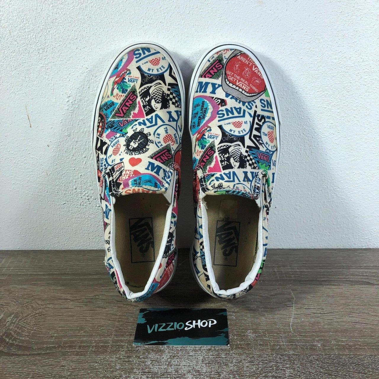 Vans mash up sticker hotsell slip on