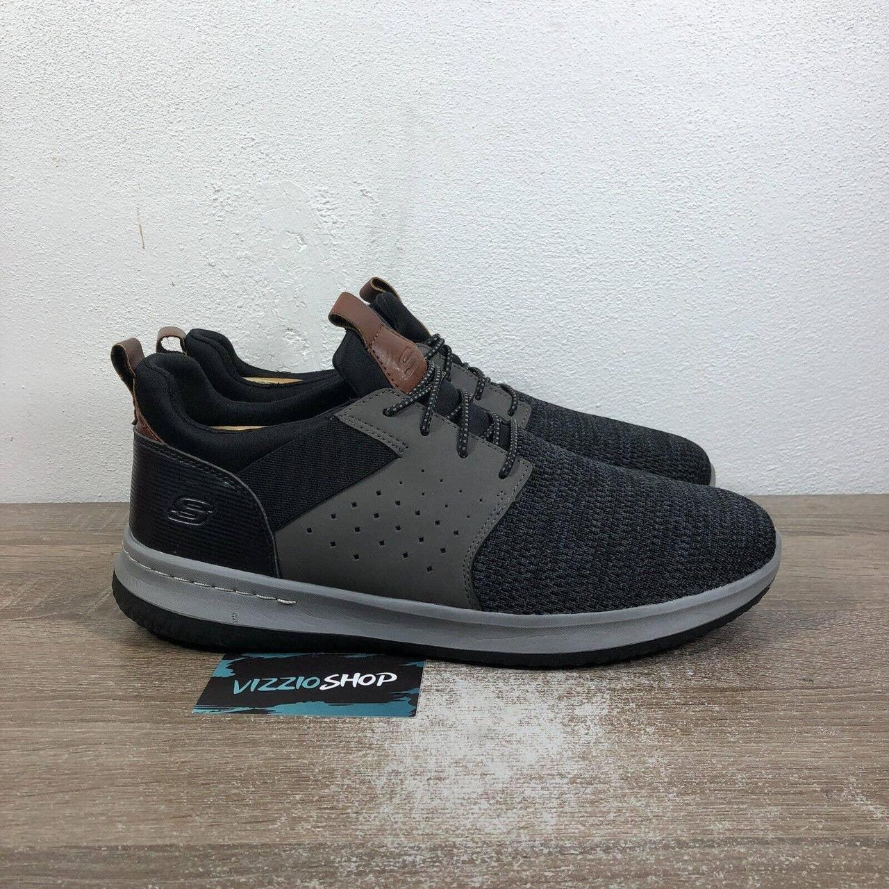 Skechers Classic Fit Delson Camden Black Grey Depop