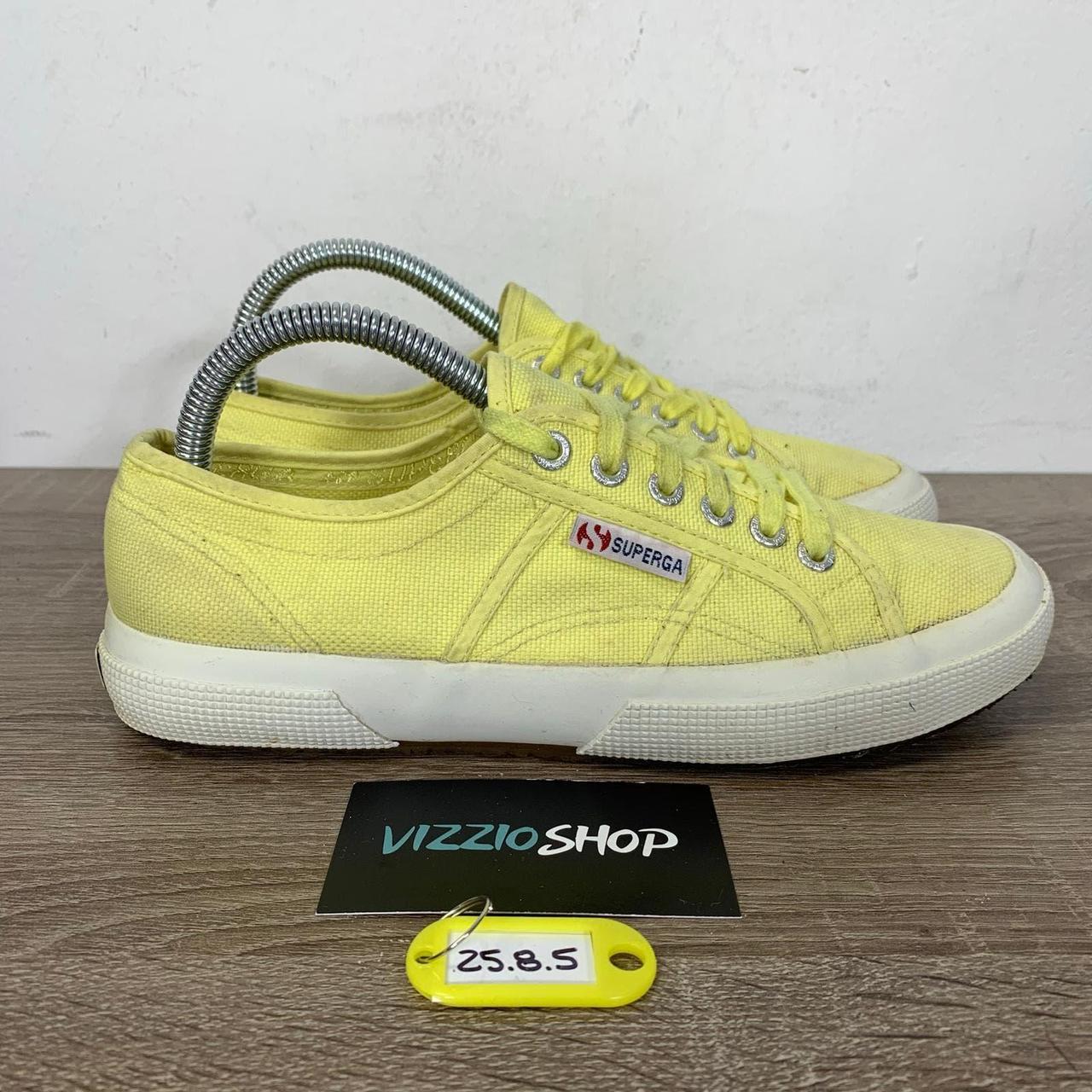 Superga yellow sales shoes