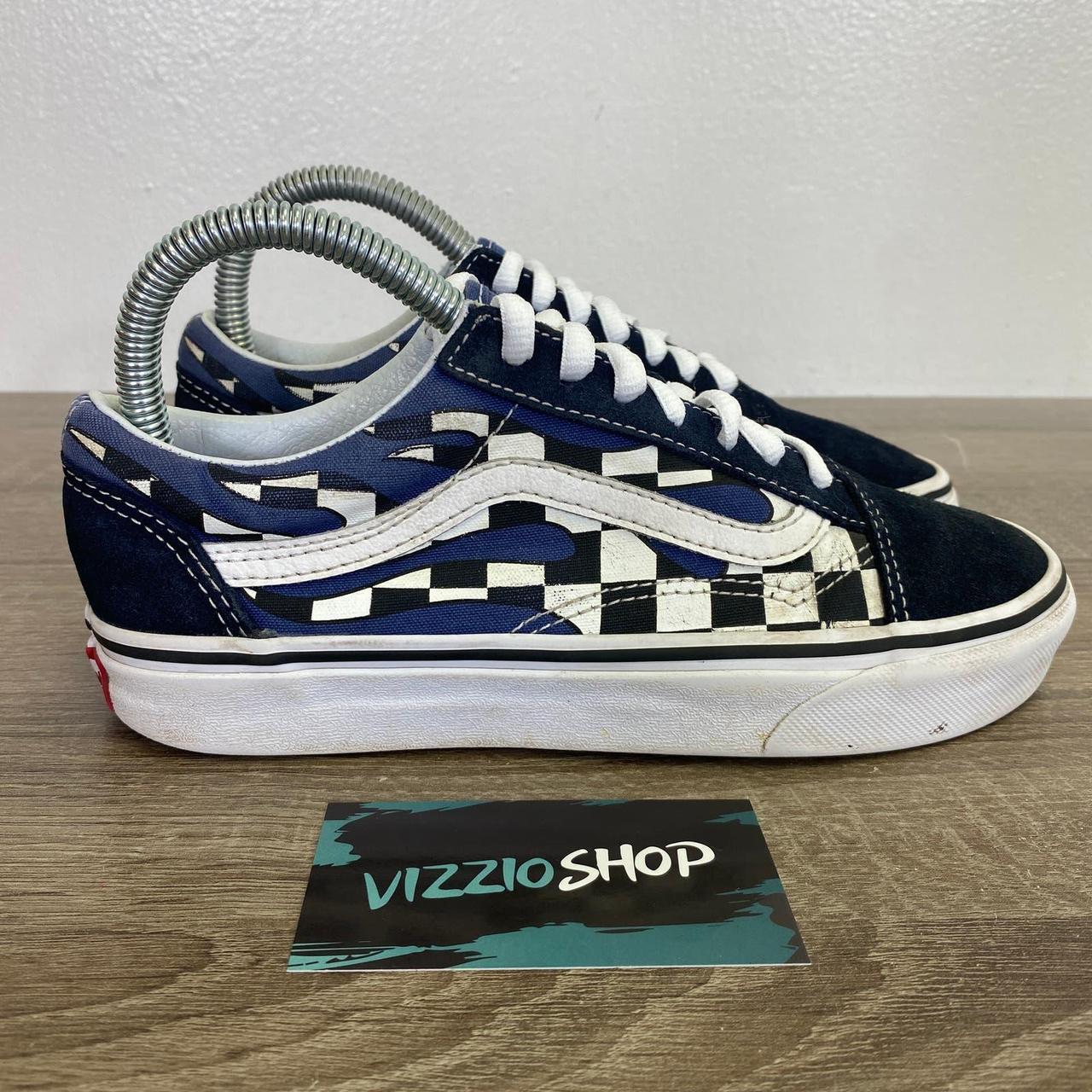 Vans navy sale blue checkered