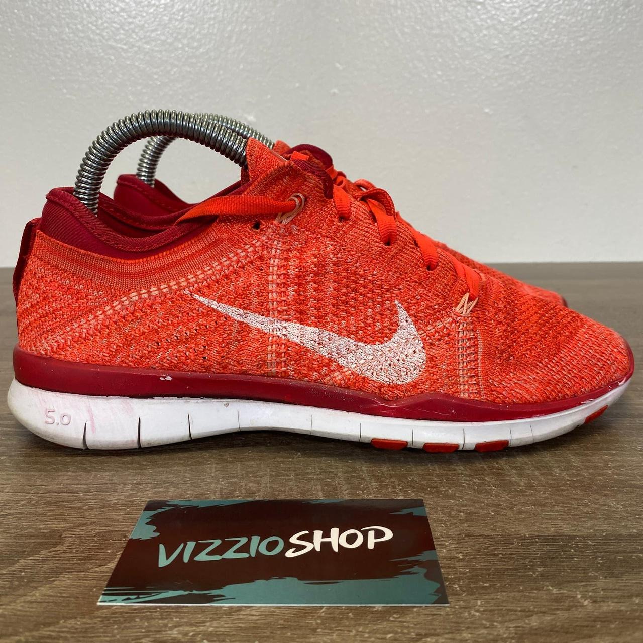 Nike free flyknit store 5.0 womens orange