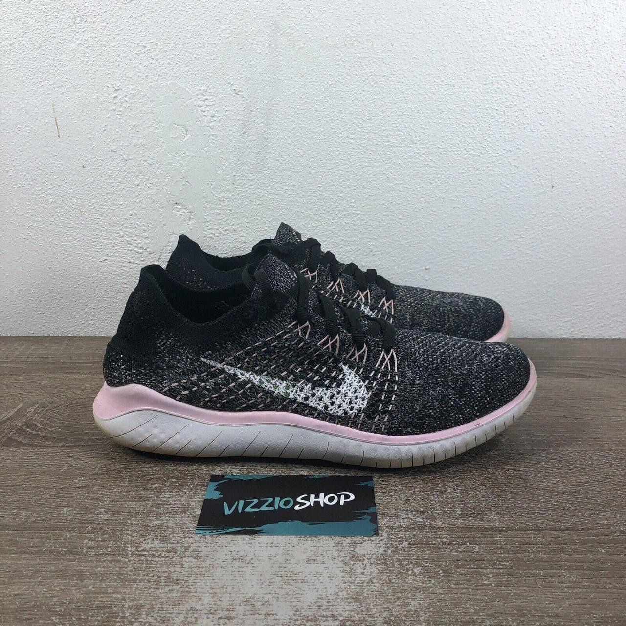 Nike free rn flyknit 2018 black/pink best sale