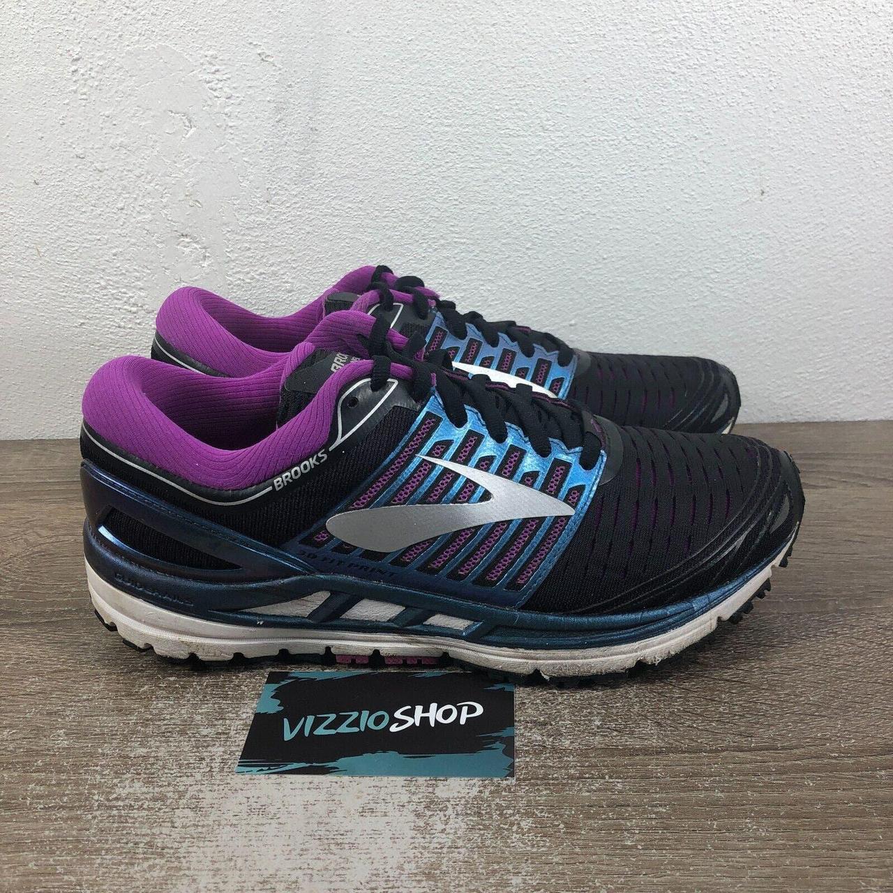 Brooks Transcend 5 Black Purple Running Shoes