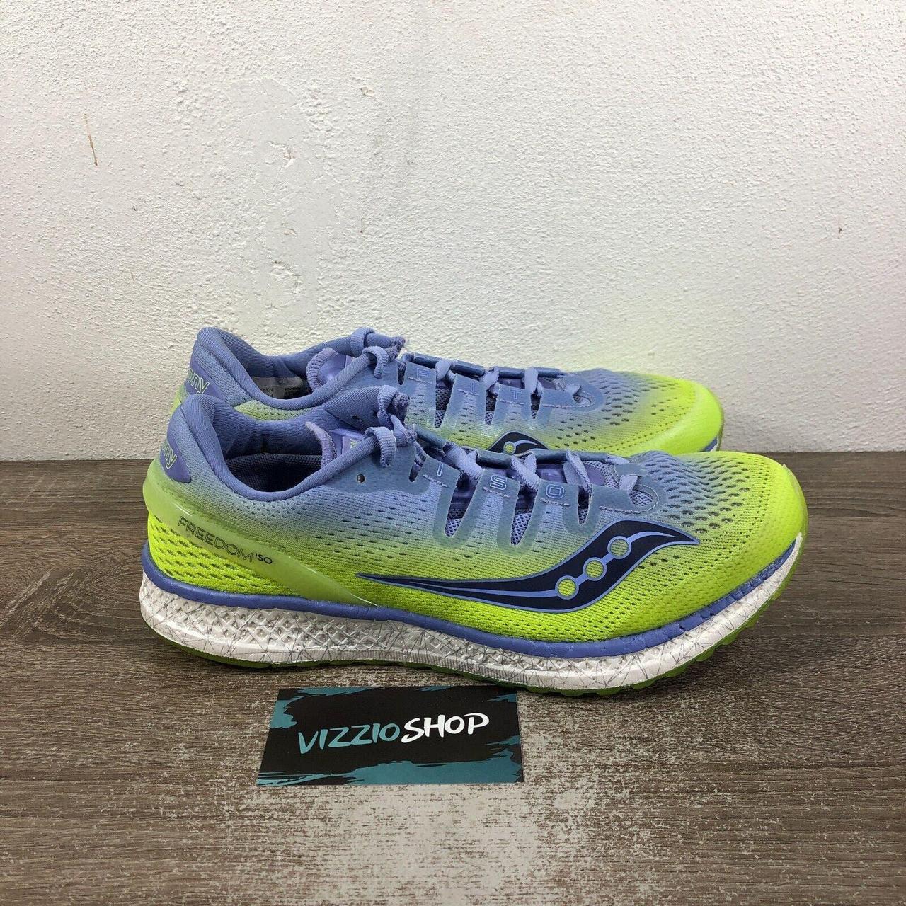 Saucony Freedom ISO Purple Citron Running Shoes. Depop