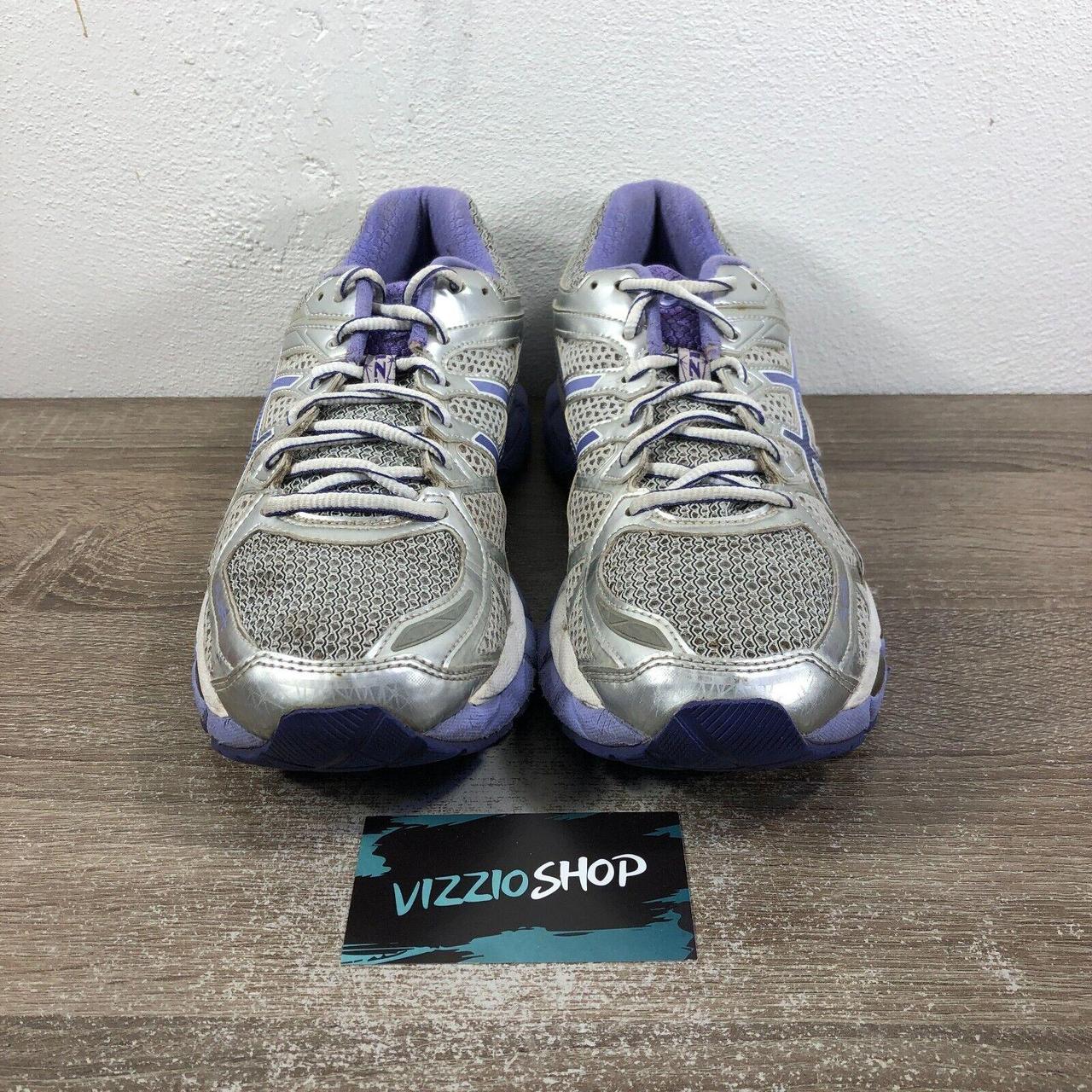 Asics GEL Kayano 21 Silver Lilac Purple Running. Depop