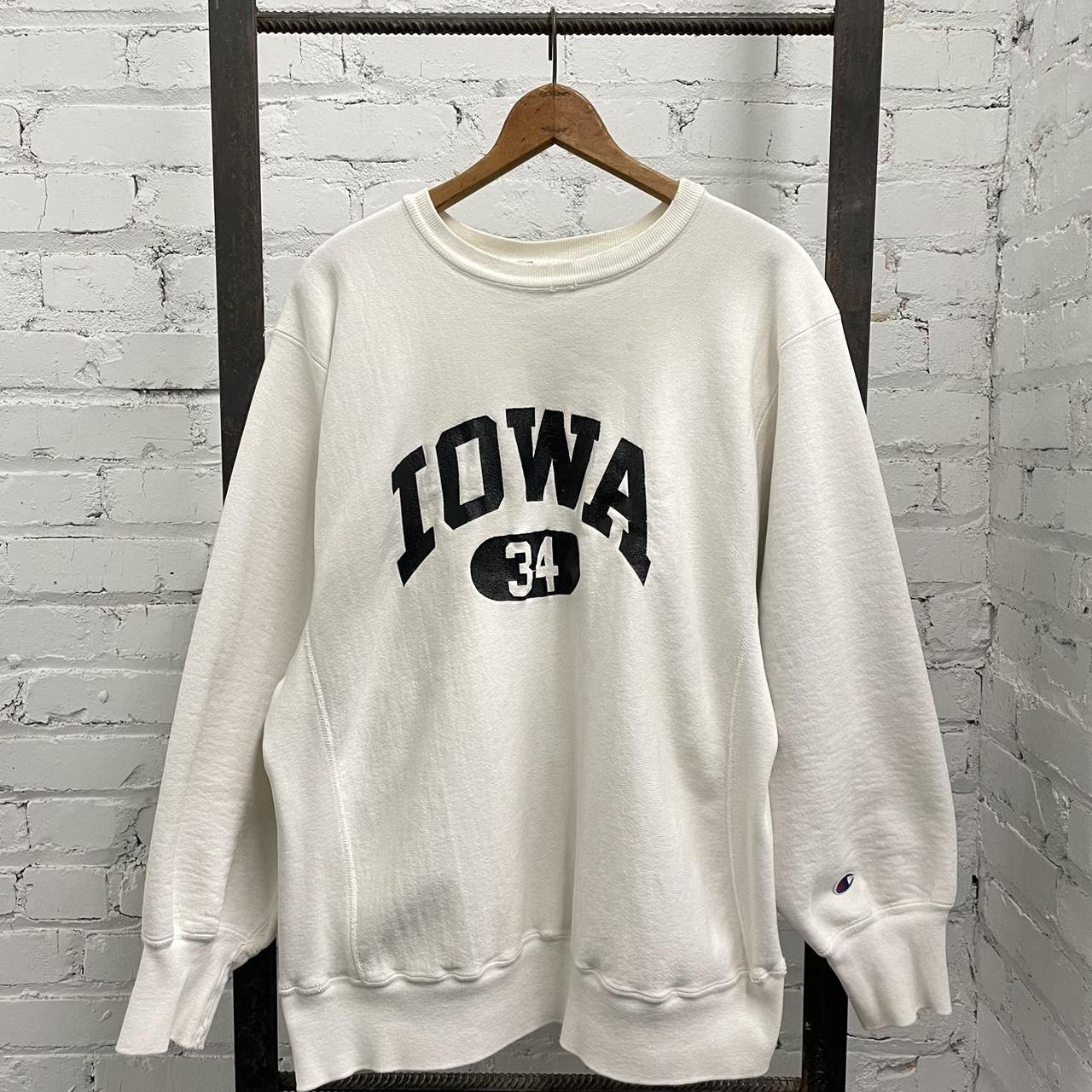 1980s Champion Reverse Weave Iowa Crewneck. Size...