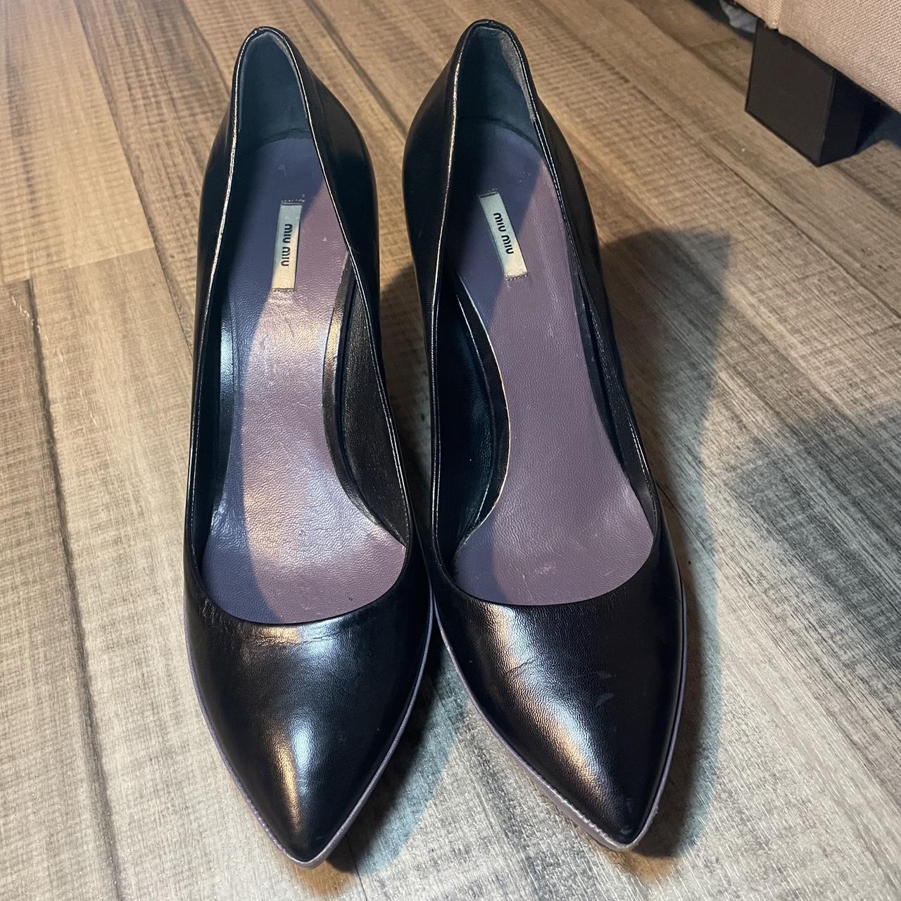 Used miu discount miu heels shoes