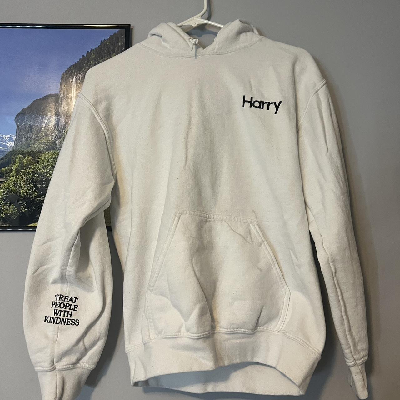 harry styles hs1 debut era white hoodie iconic