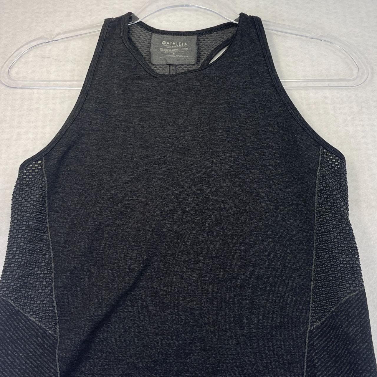 ATHLETA Womens S Black Tank Top Athletic Racerback... Depop