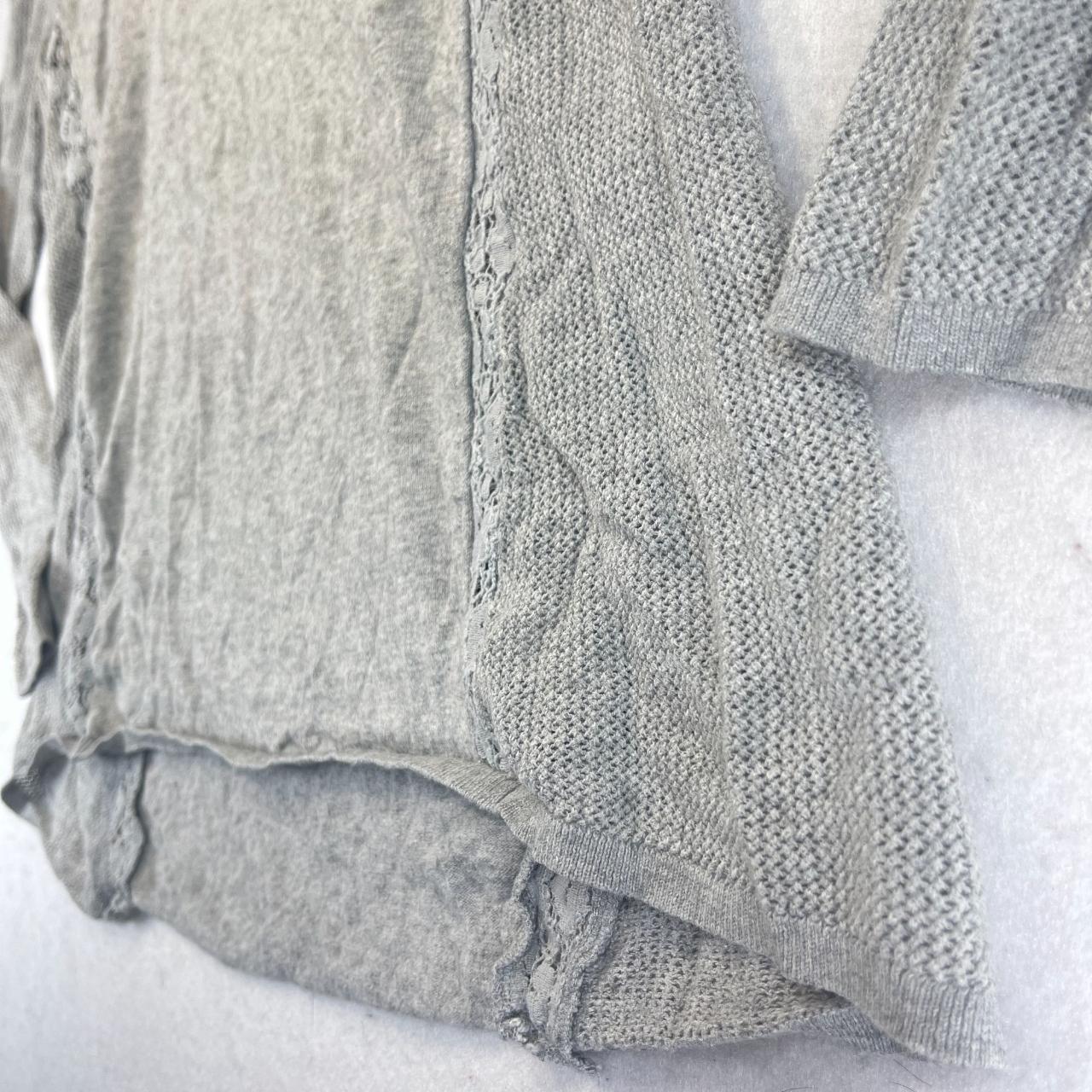 LUCKY BRAND Womens XL Gray Cashmere Blend Lace Knit... - Depop