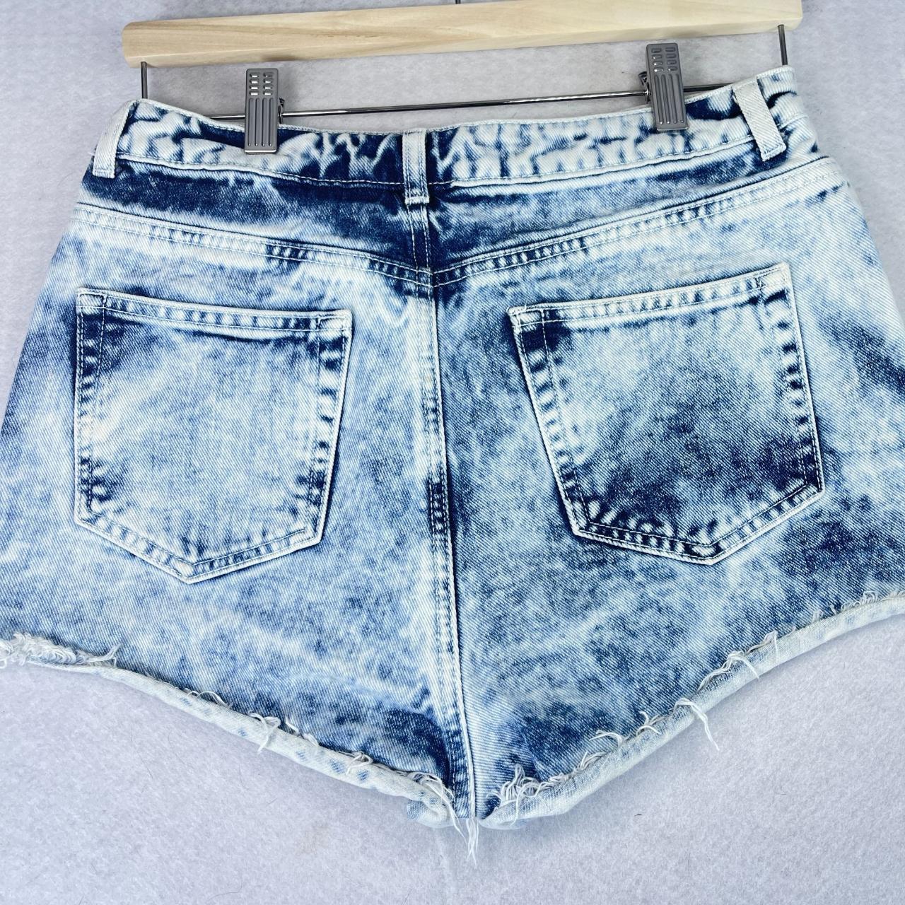 TOPSHOP Womens 30 Tall Stone Acid Wash Denim High... - Depop