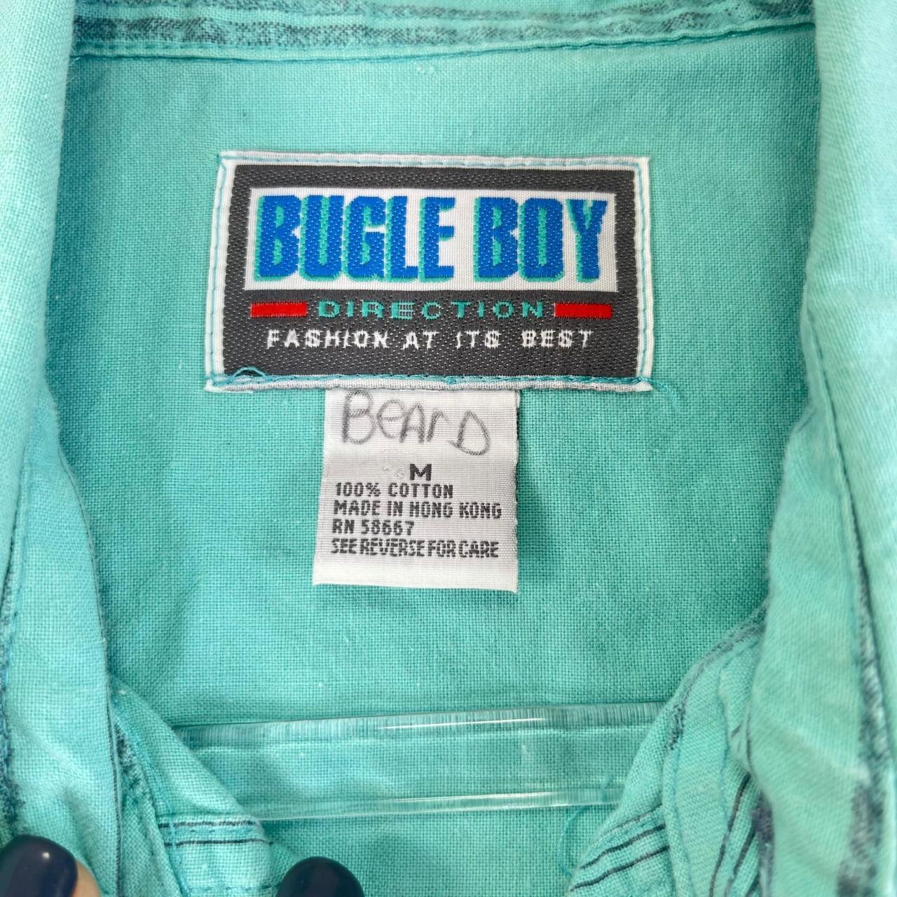 雅BUGLE BOY USED】90'S BUGLE BOY REFLECTIVE PRINT HOODIE |