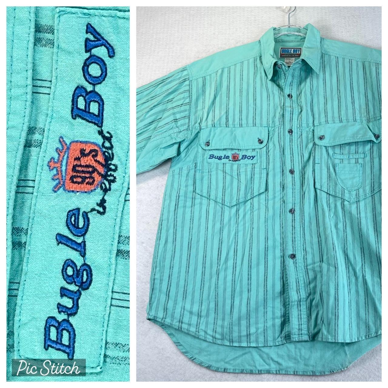 ウェア 90s BUGLEBOY camerabest Vintage 90s Bugle Boy Shirt Xlarge Size X Extreme Printed - Etsy