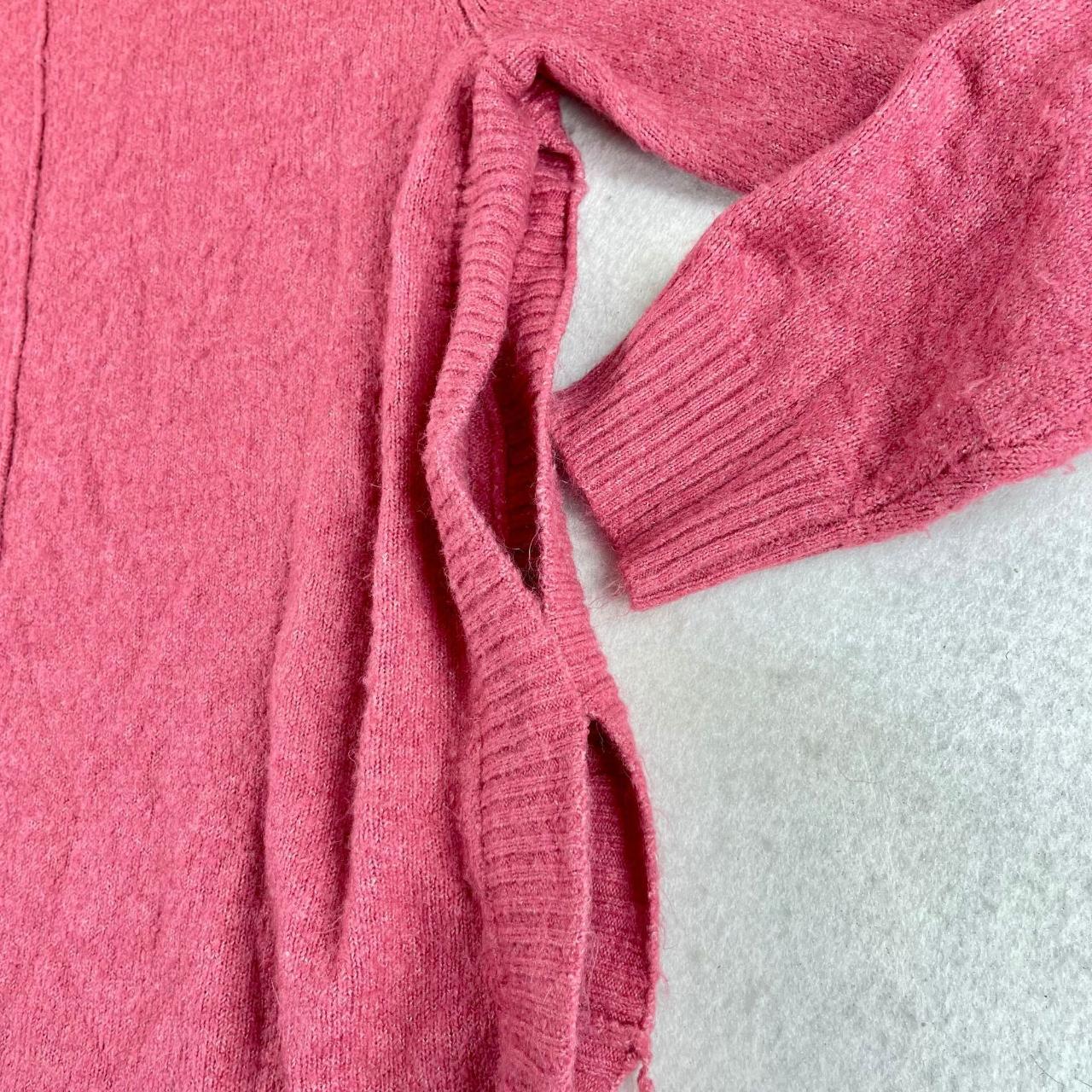 MARLED REUNITED Womens XL Pink Knit Split Side Long... - Depop