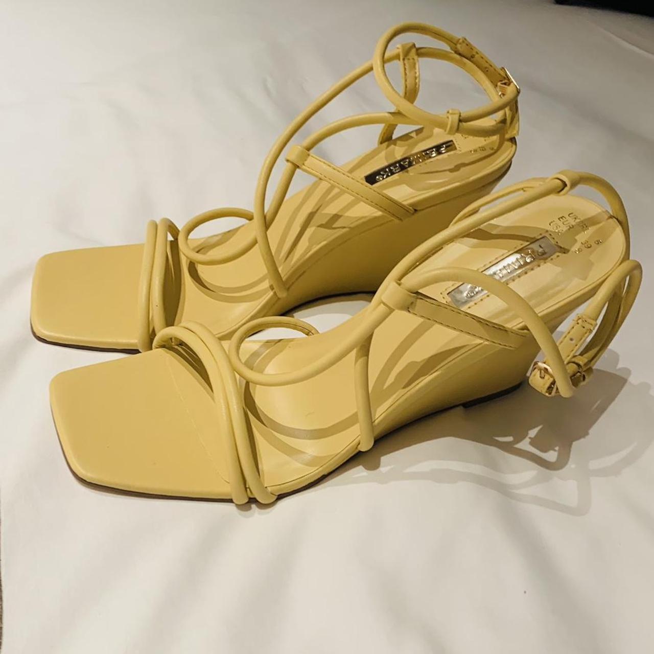 Primark Women's Yellow Sandals | Depop