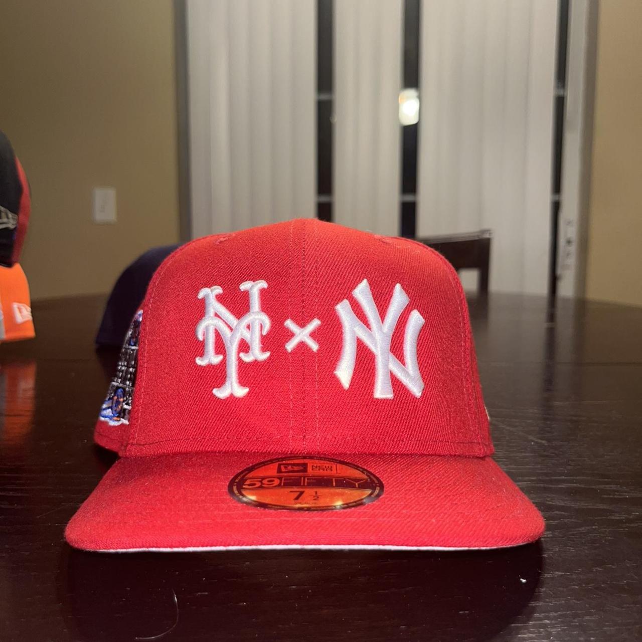 Rare! New York Mets x New York Yankees pink brim - Depop