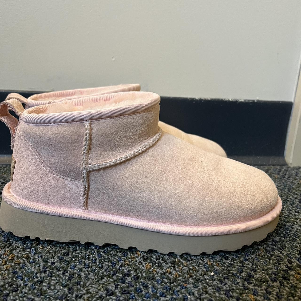 Baby pink ultra mini Uggs. Bought on Poshmark for... Depop