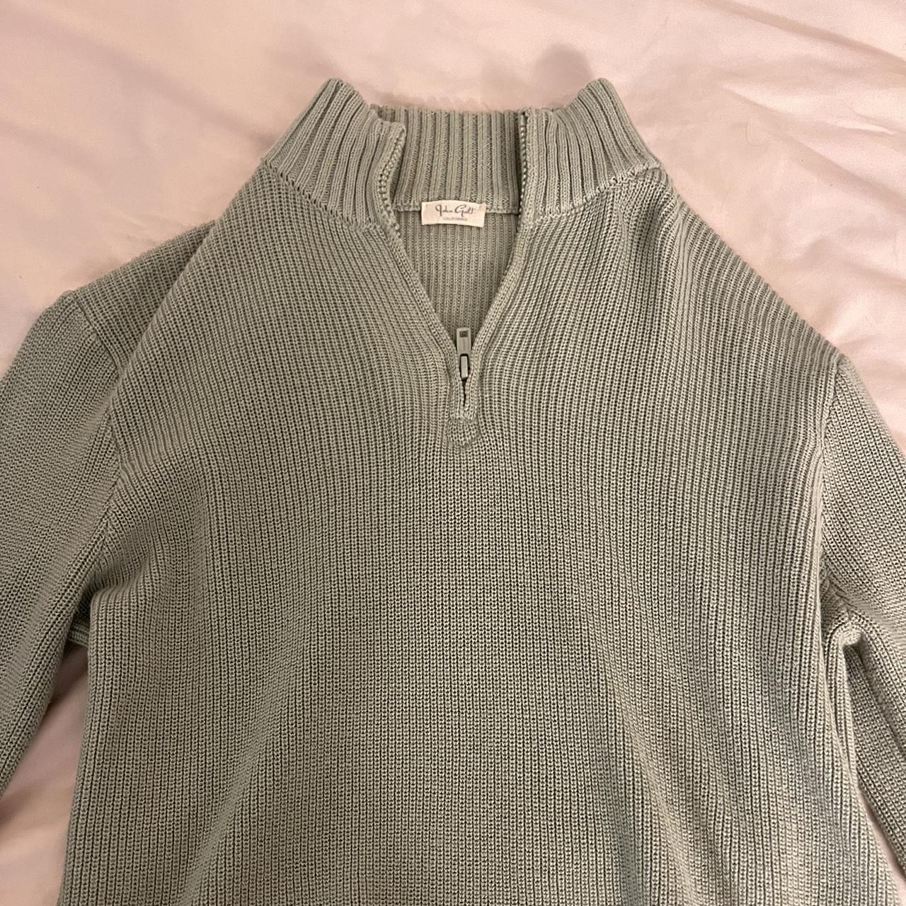 Brandy quarter zip sweater. Perfect shade of green... - Depop