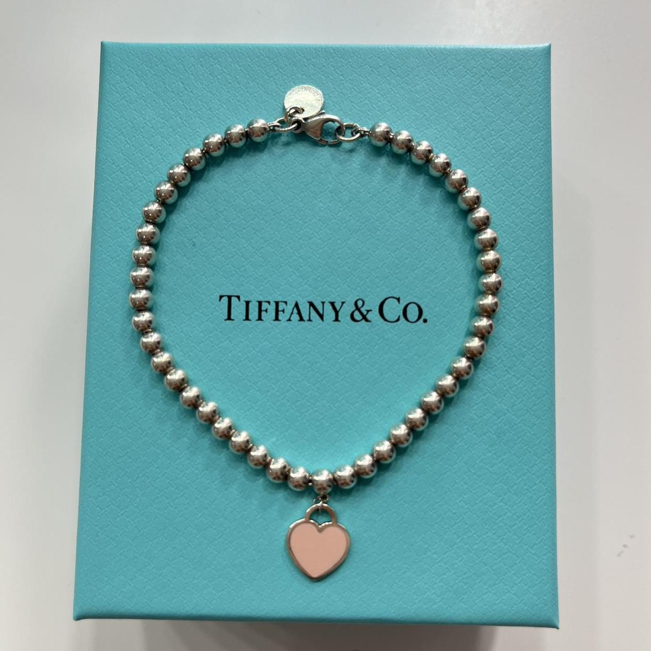 Tiffany pink hot sale heart bracelet