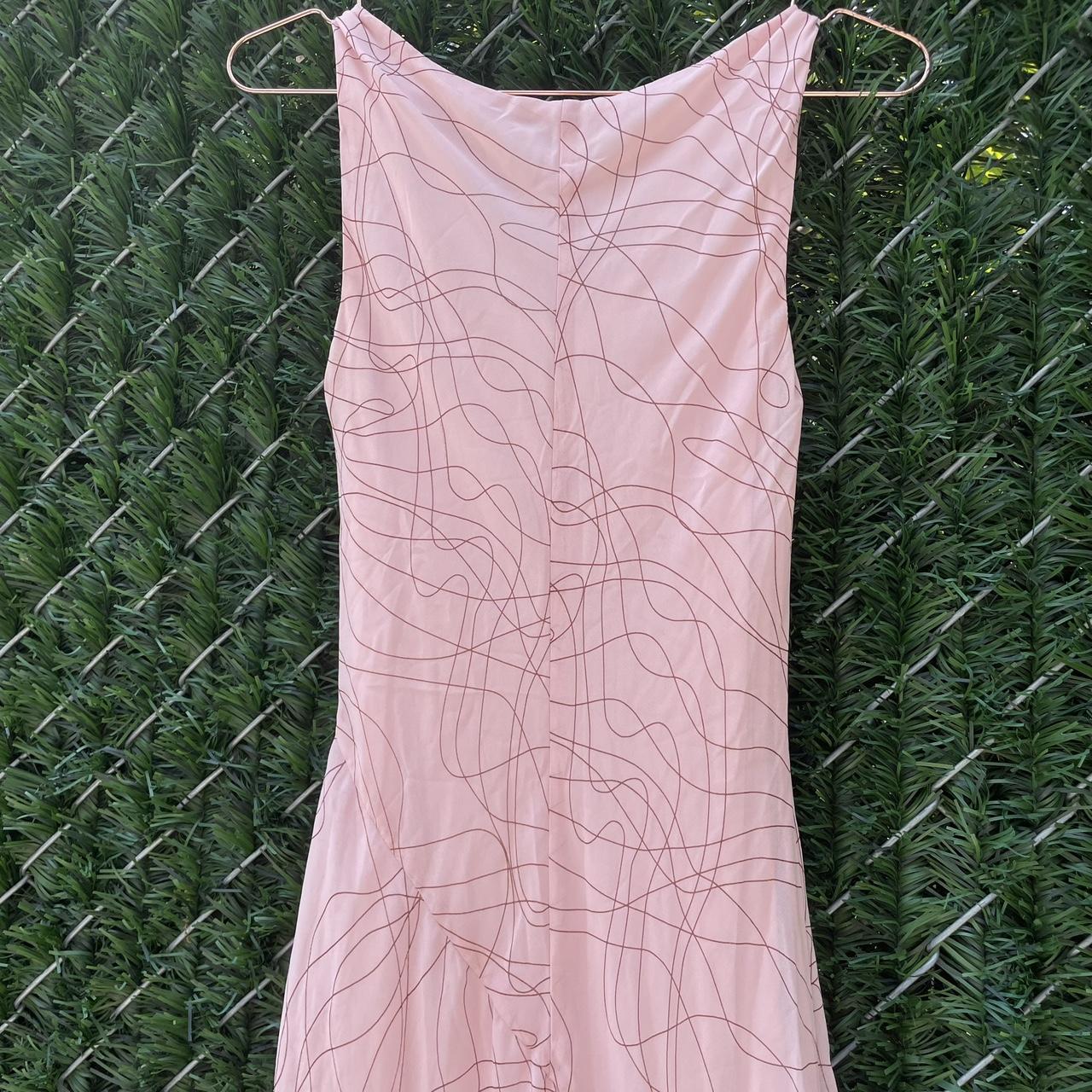 Khaki Krew Women's Pink and Brown Dress (8)