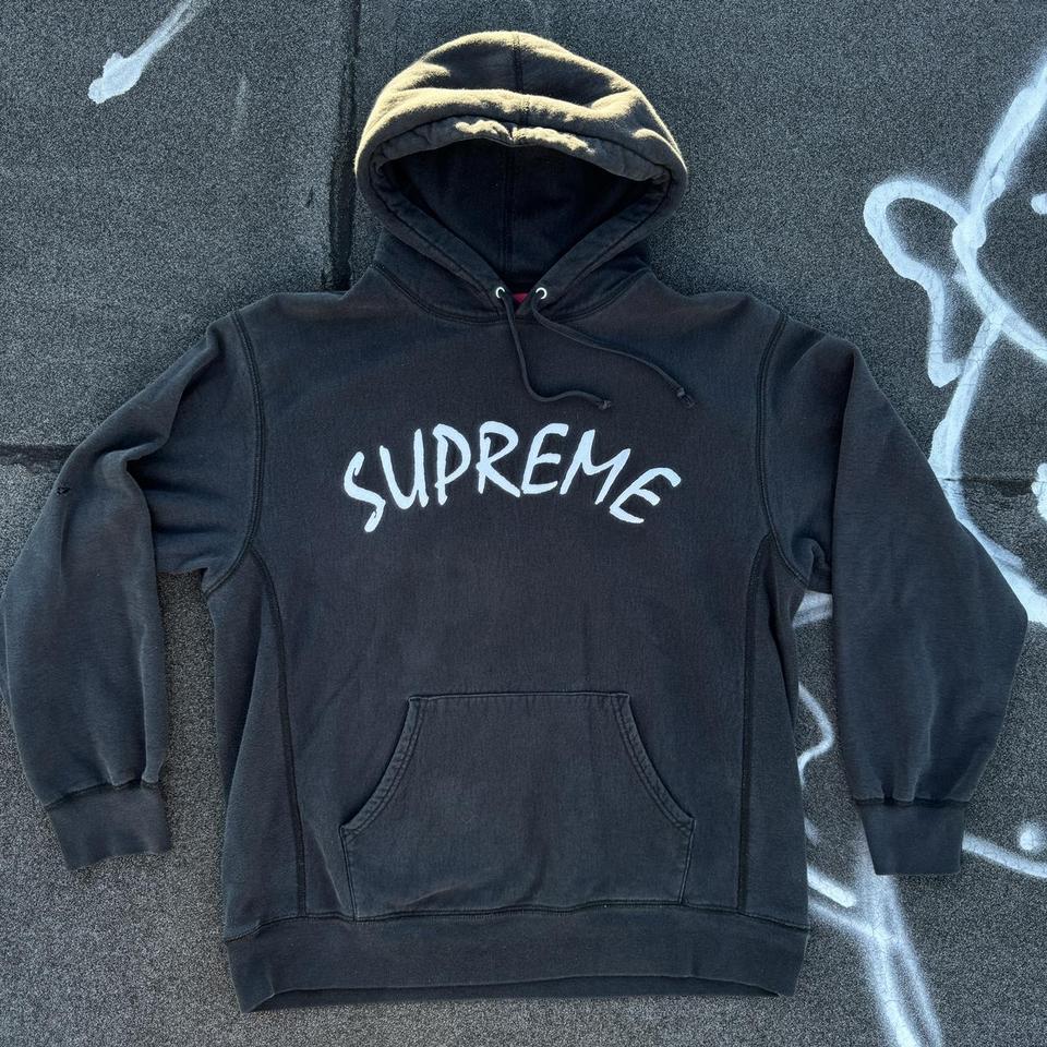 AUTHENTIC SUPREME FTP EMBROIDERED ARC BLACK HOODIE 🖤 | Depop