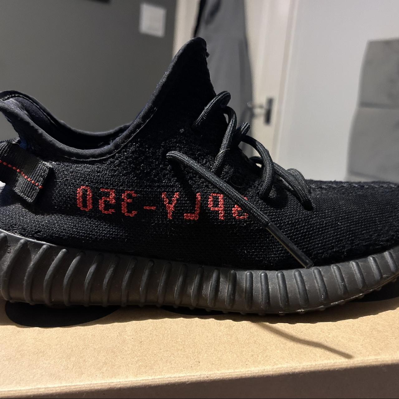 Adidas yeezy boost 350 v2 black red outlet original