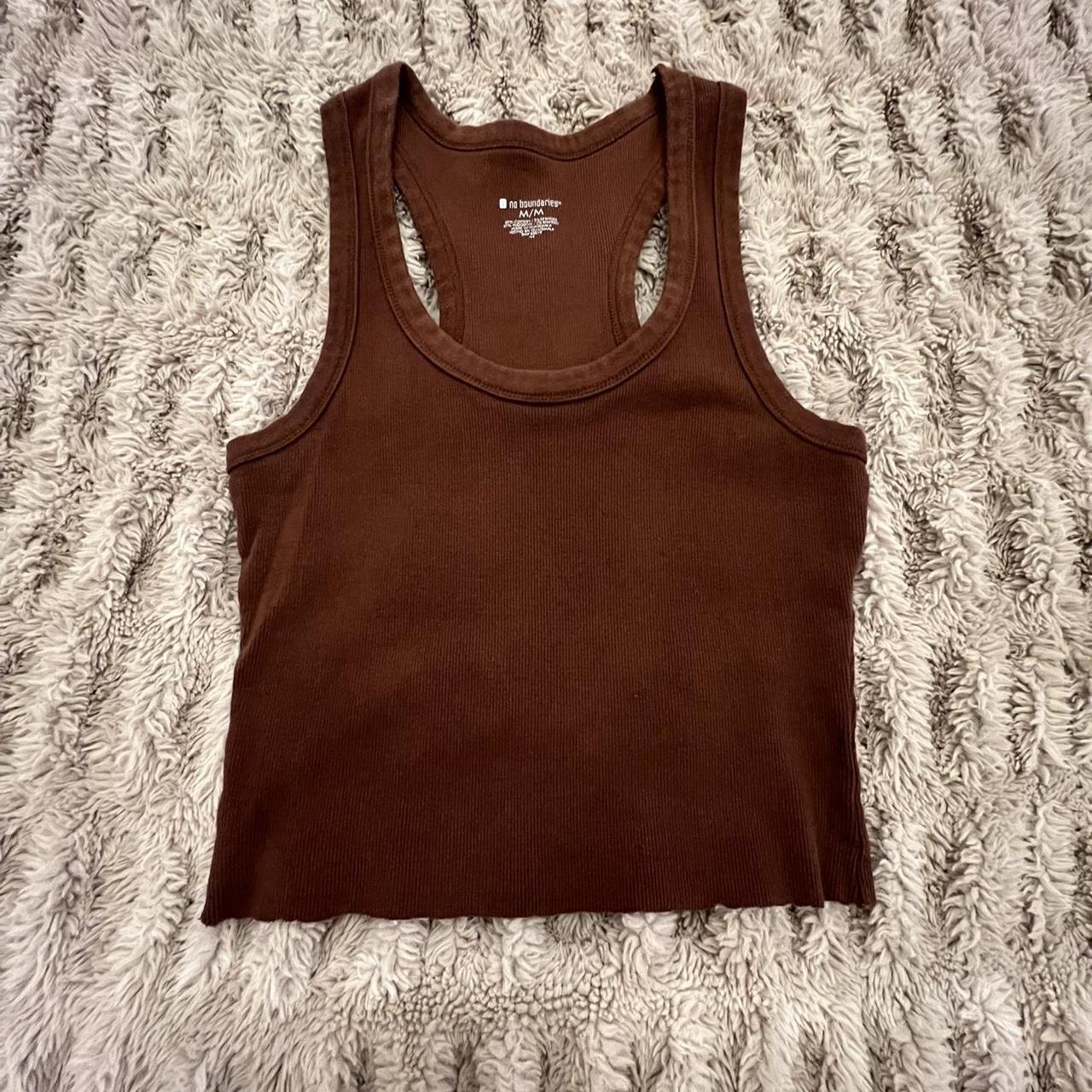 Brandy Melville Women's Brown Veststankscamis Depop
