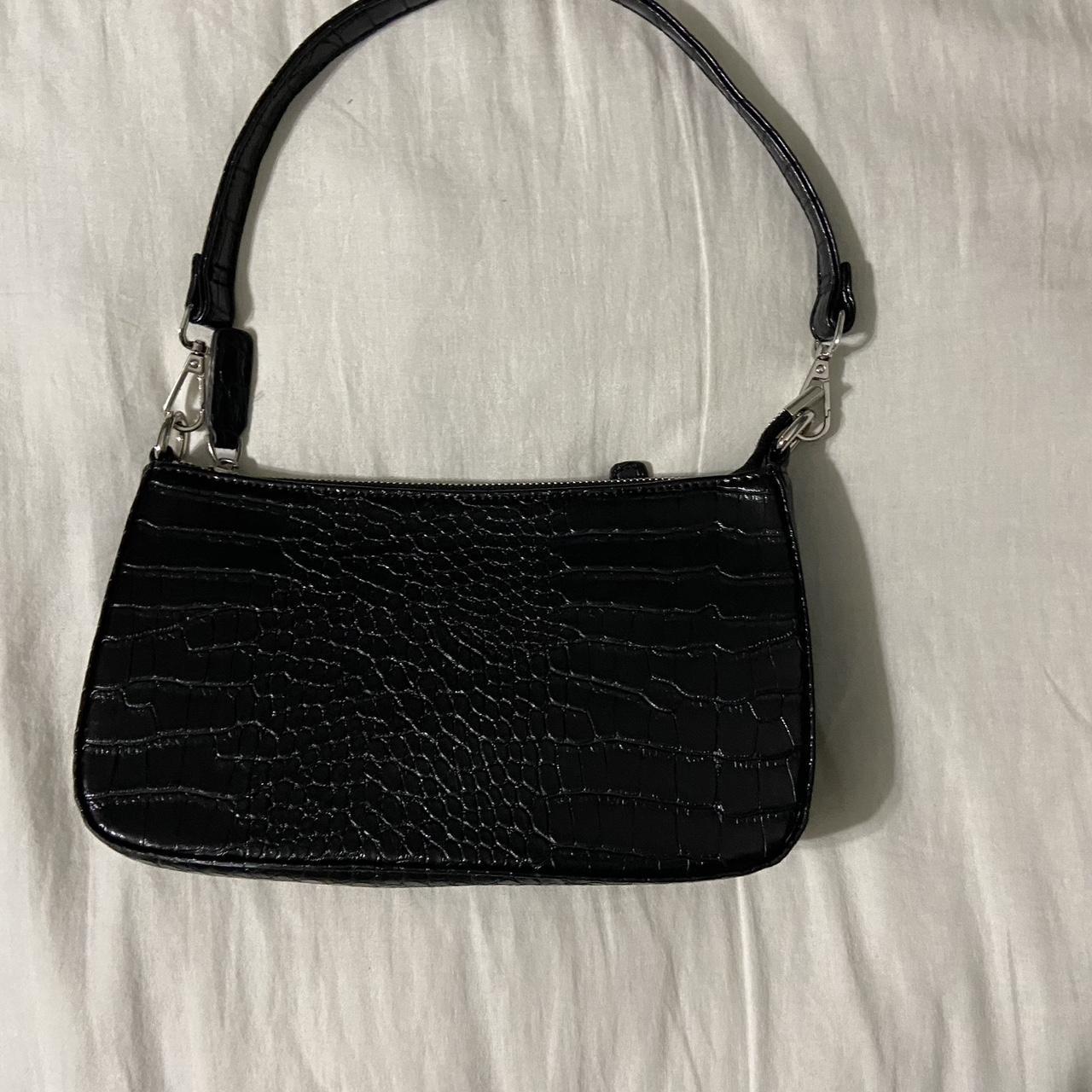 Black leather mini purse Has a ton of... - Depop