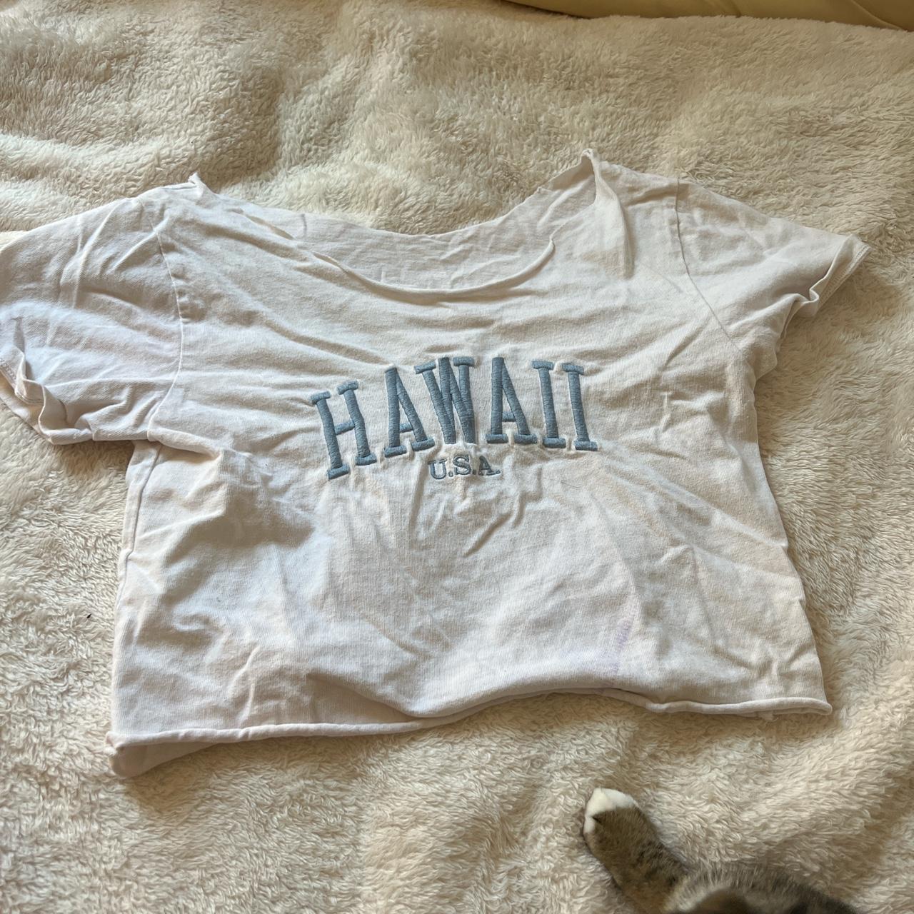 Brandy Melville Hawaii shirt I cut off the neck... - Depop