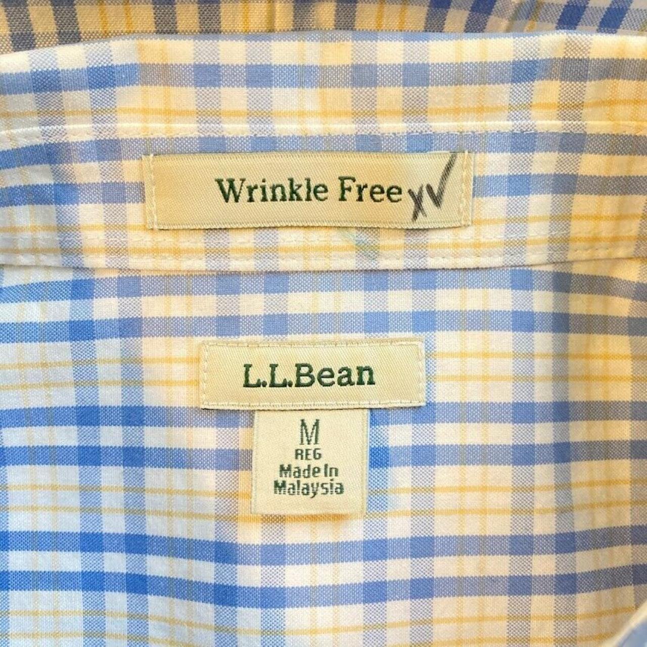 L.L Bean Wrinkle Free Pinpoint Oxford Long Sleeve - Depop