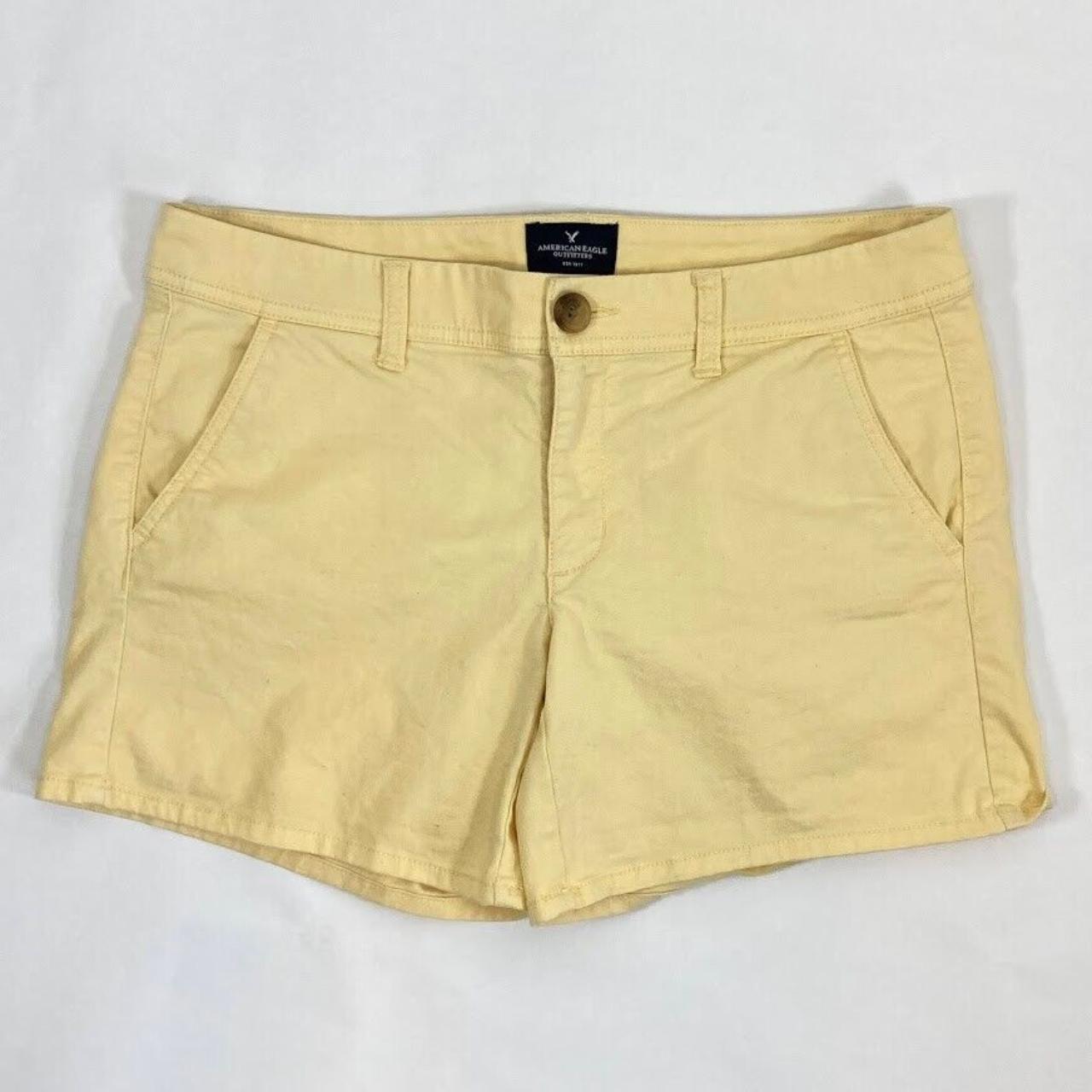 American eagle hot sale yellow shorts