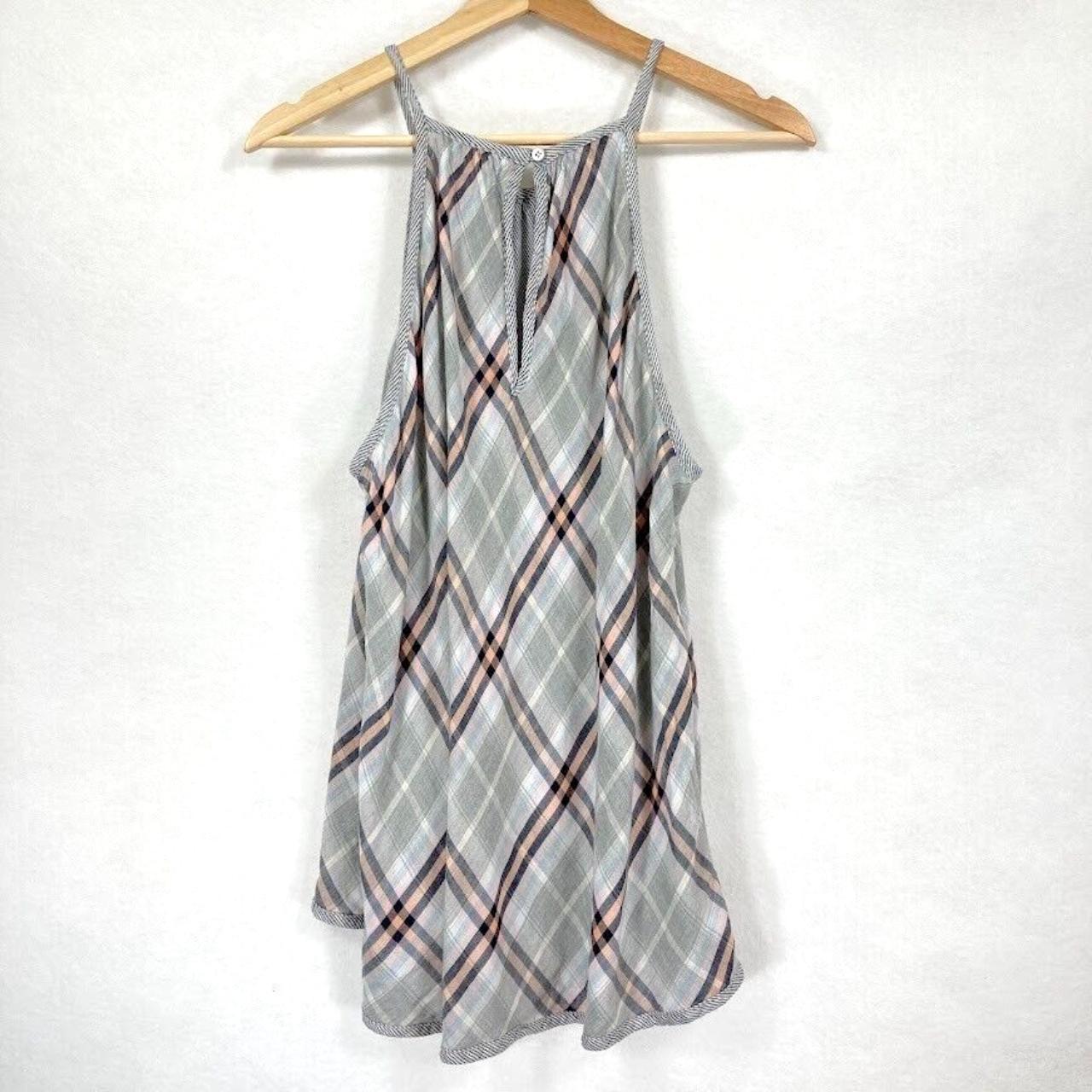 Bella Dahl Kia Argyle Diamond Halter Tank Top So