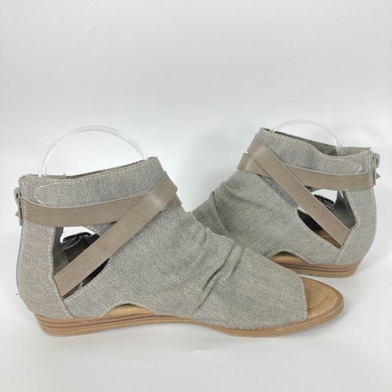 Blowfish Malibu Balla Canvas Micro Wedge Back Zip Depop