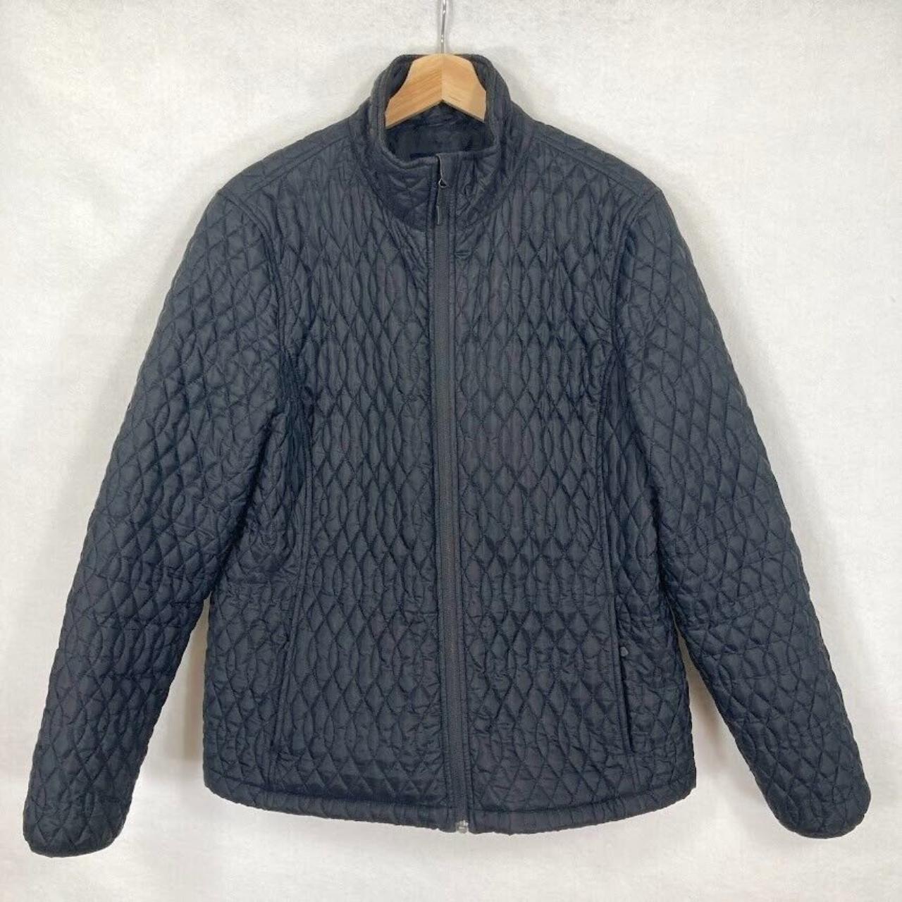 Lands End Quilted PrimaLoft Packable Black Puffer. Depop