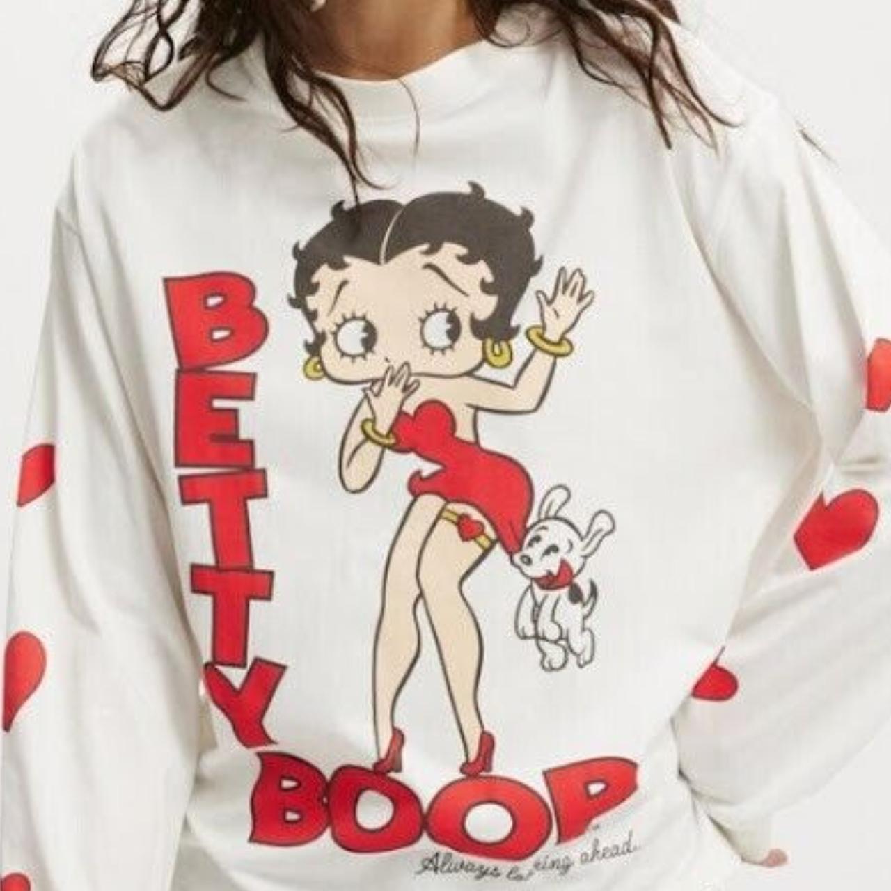 NWT Cotton On Betty Boop Oversized Long Sleeve | Depop