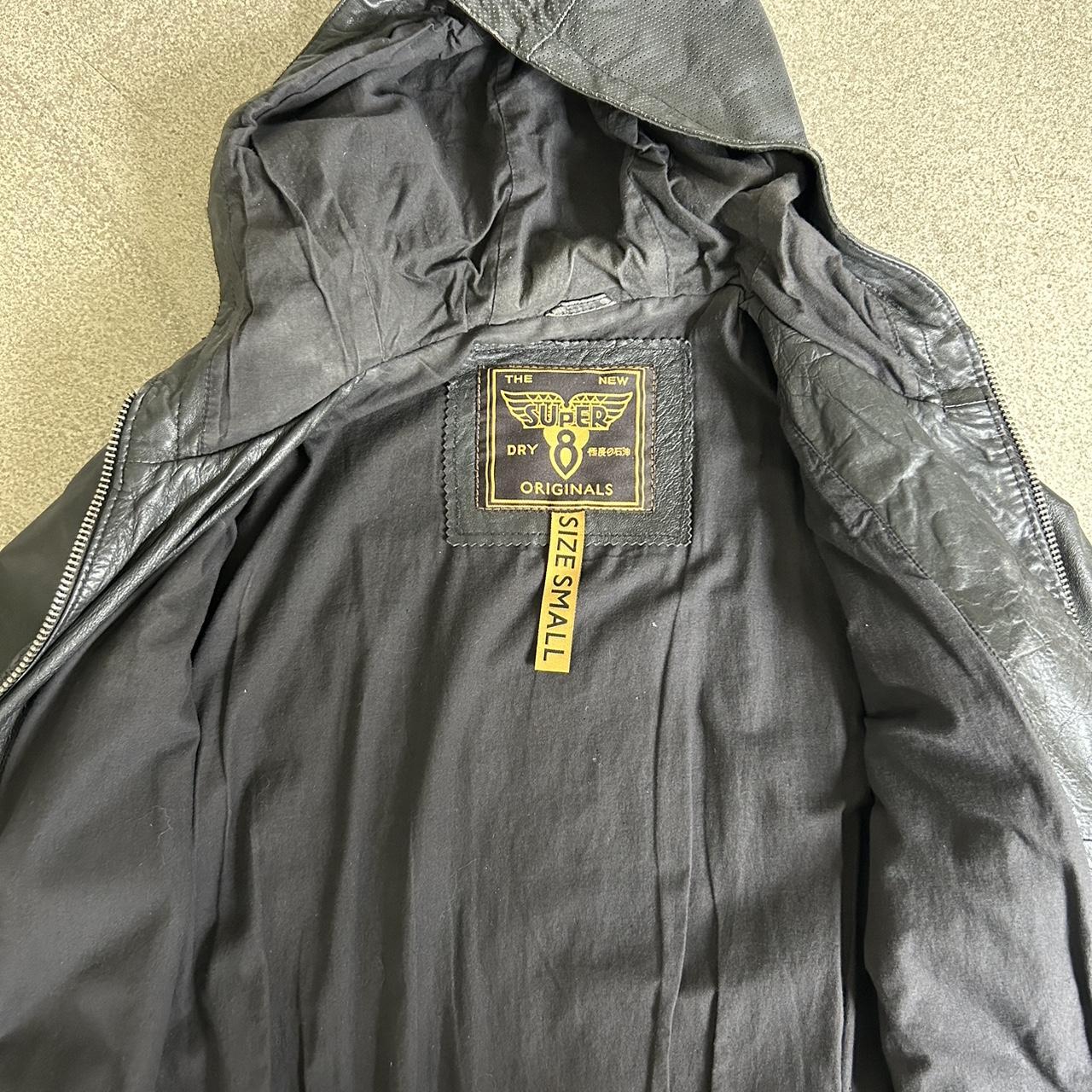SUPERDRY leather jacket- broken zip runners – Zip Experts