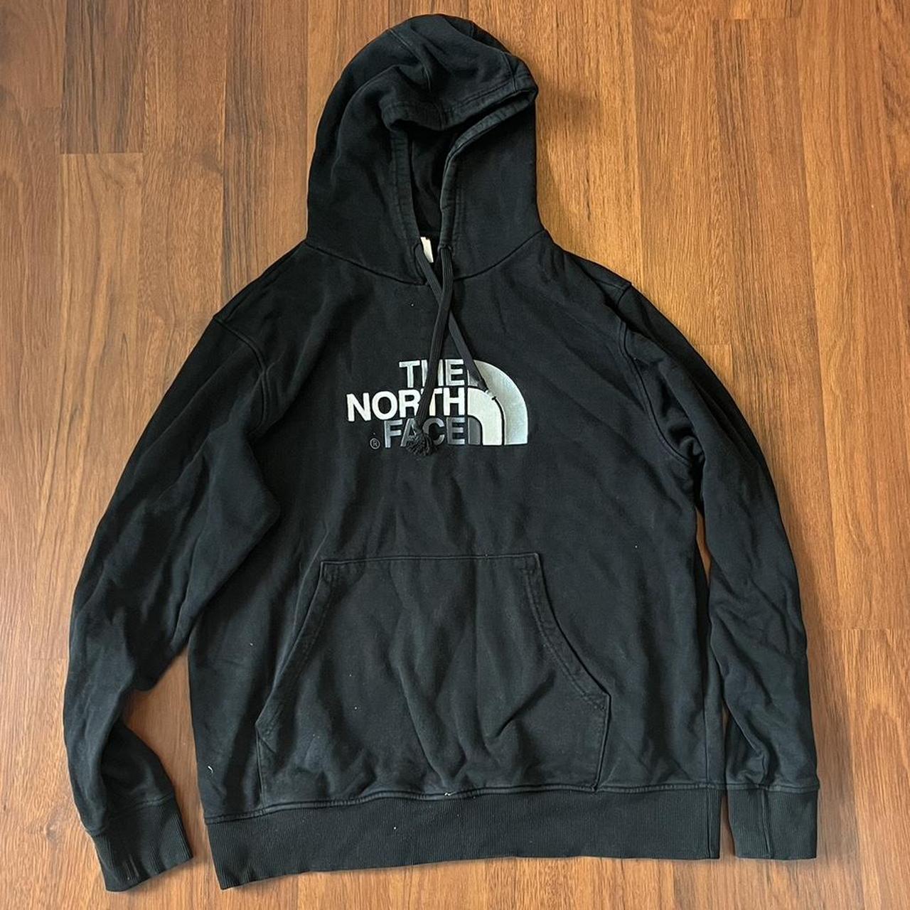 The North Face Black Hoodie, Cap gone from one... - Depop