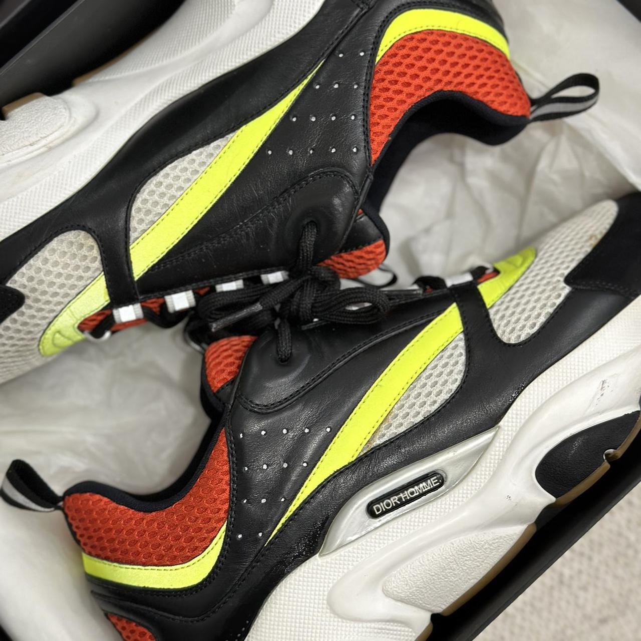 Dior B22 MENS trainer sneaker red neon