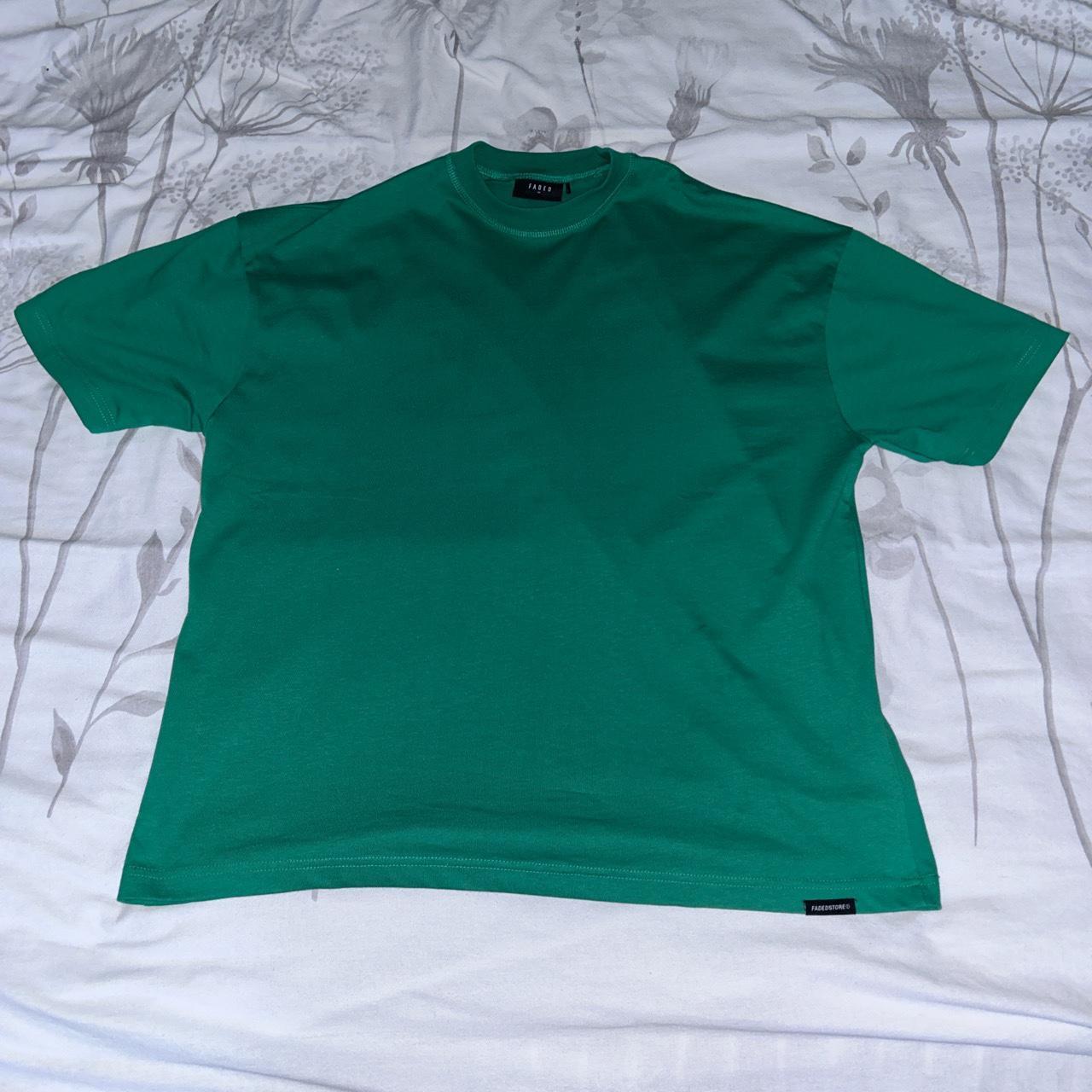 Basic Oversized Turbo Green T-Shirt * Size Medium... - Depop