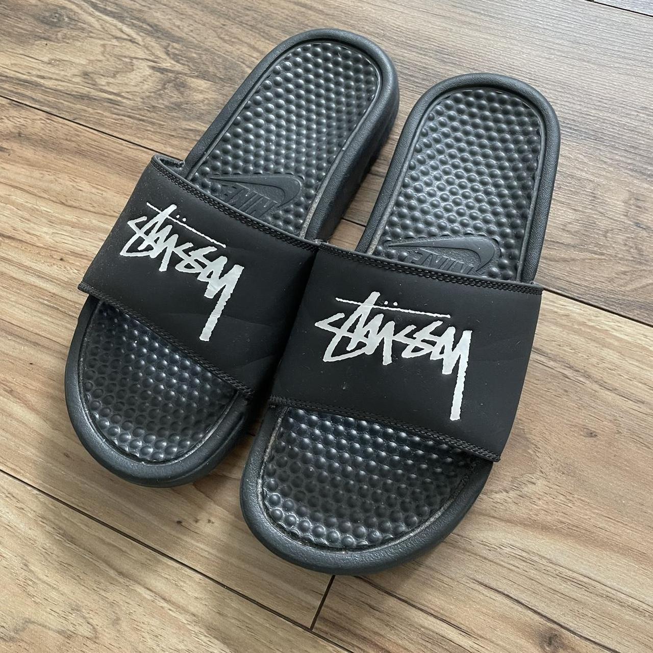 Nike x Stussy Sliders Size 6 In good condition not... - Depop