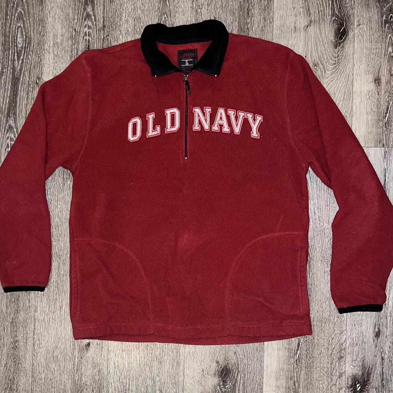 Vintage Old Navy fleece pullover quarter zip size... Depop