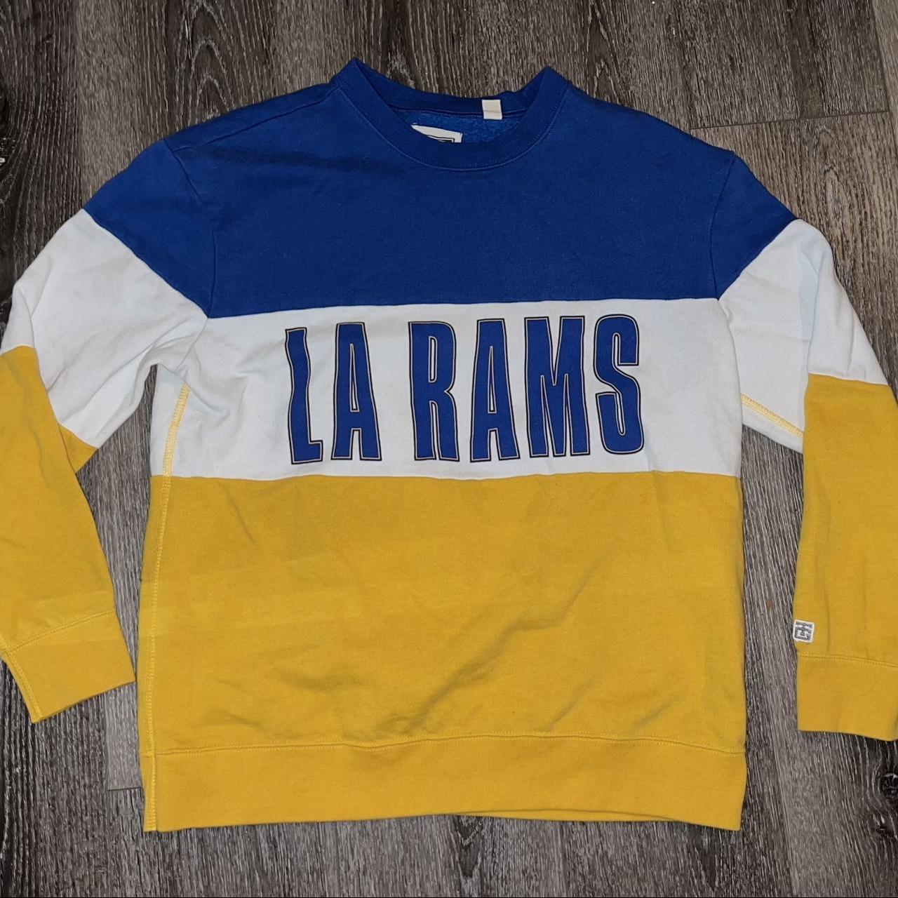 La Rams team colors crewneck sweater. Size medium - Depop