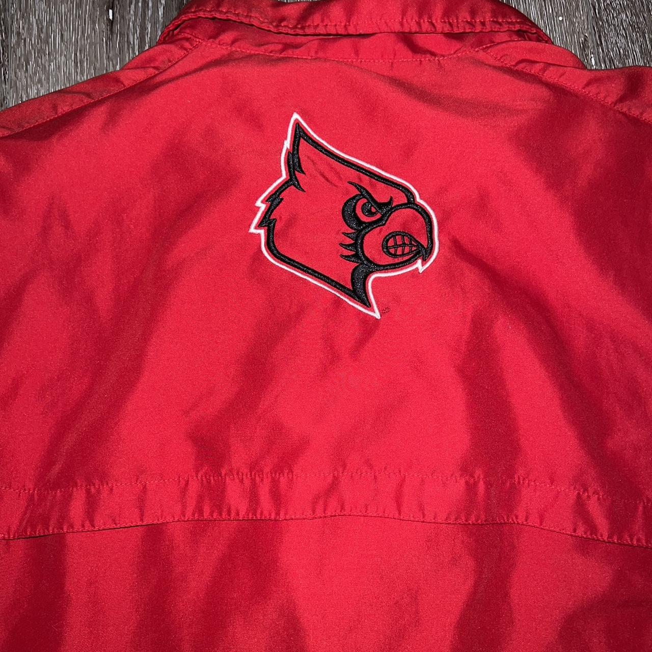 Louisville Cardinals Adidas windbreaker jacket. Logo - Depop